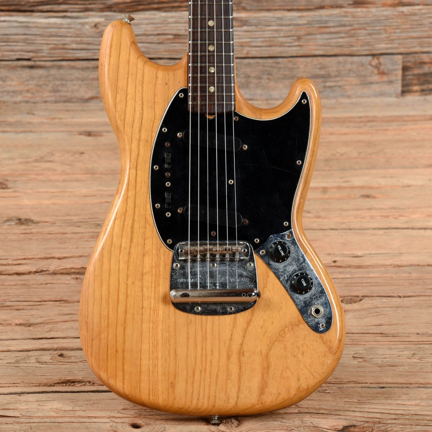 Fender Mustang Natural 1977 Electric Guitars / Solid Body