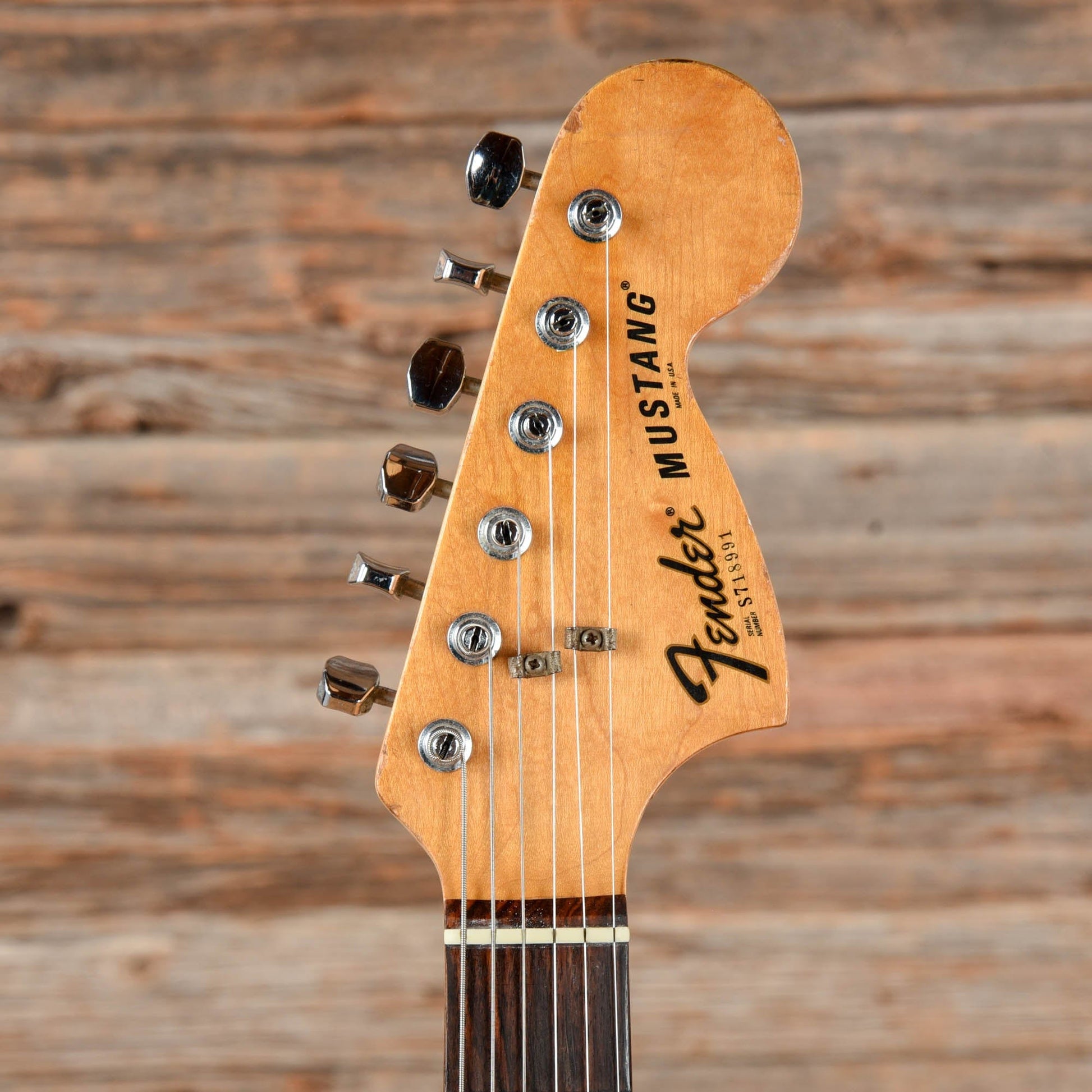 Fender Mustang Natural 1977 Electric Guitars / Solid Body