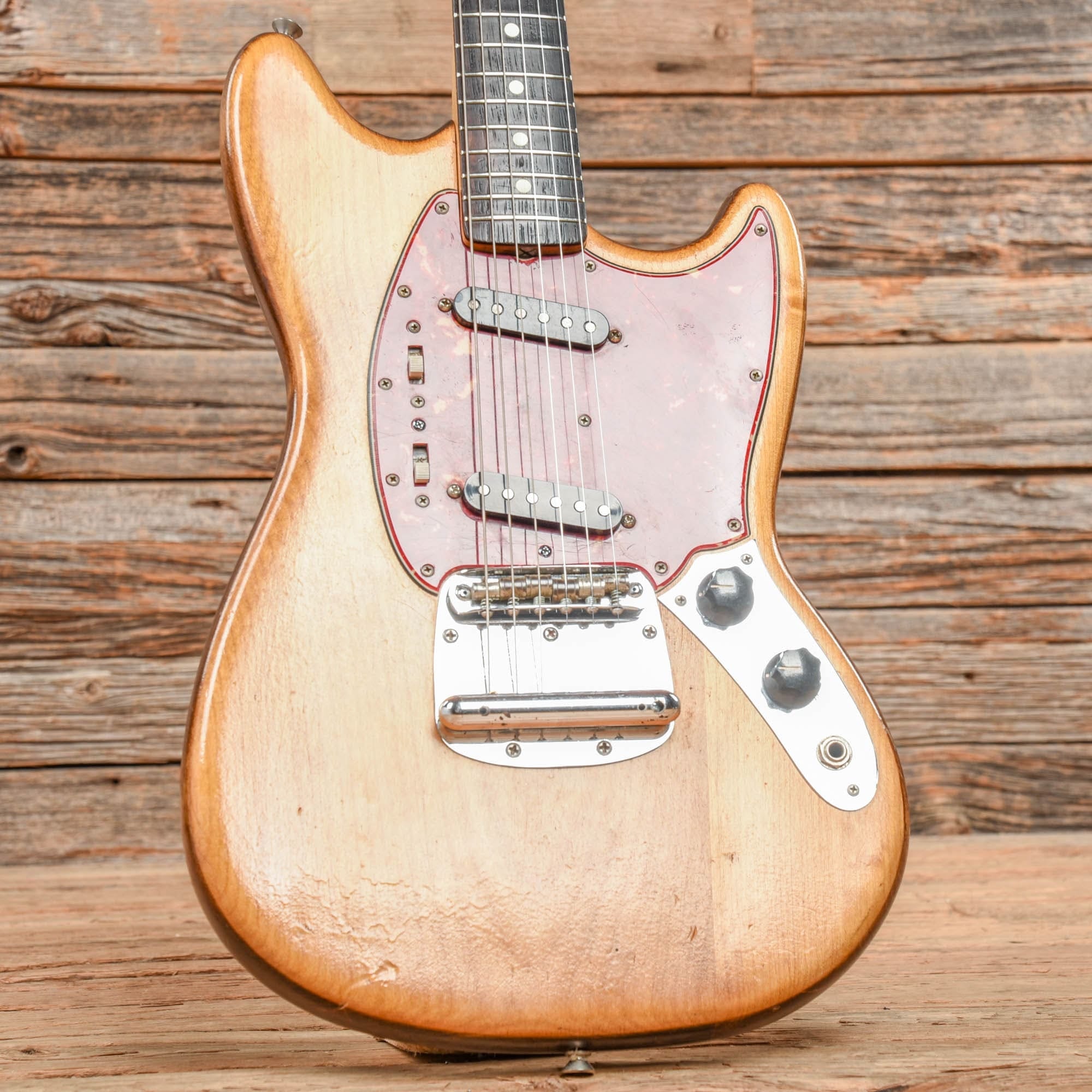 Fender Mustang Natural Refin 1964 Electric Guitars / Solid Body