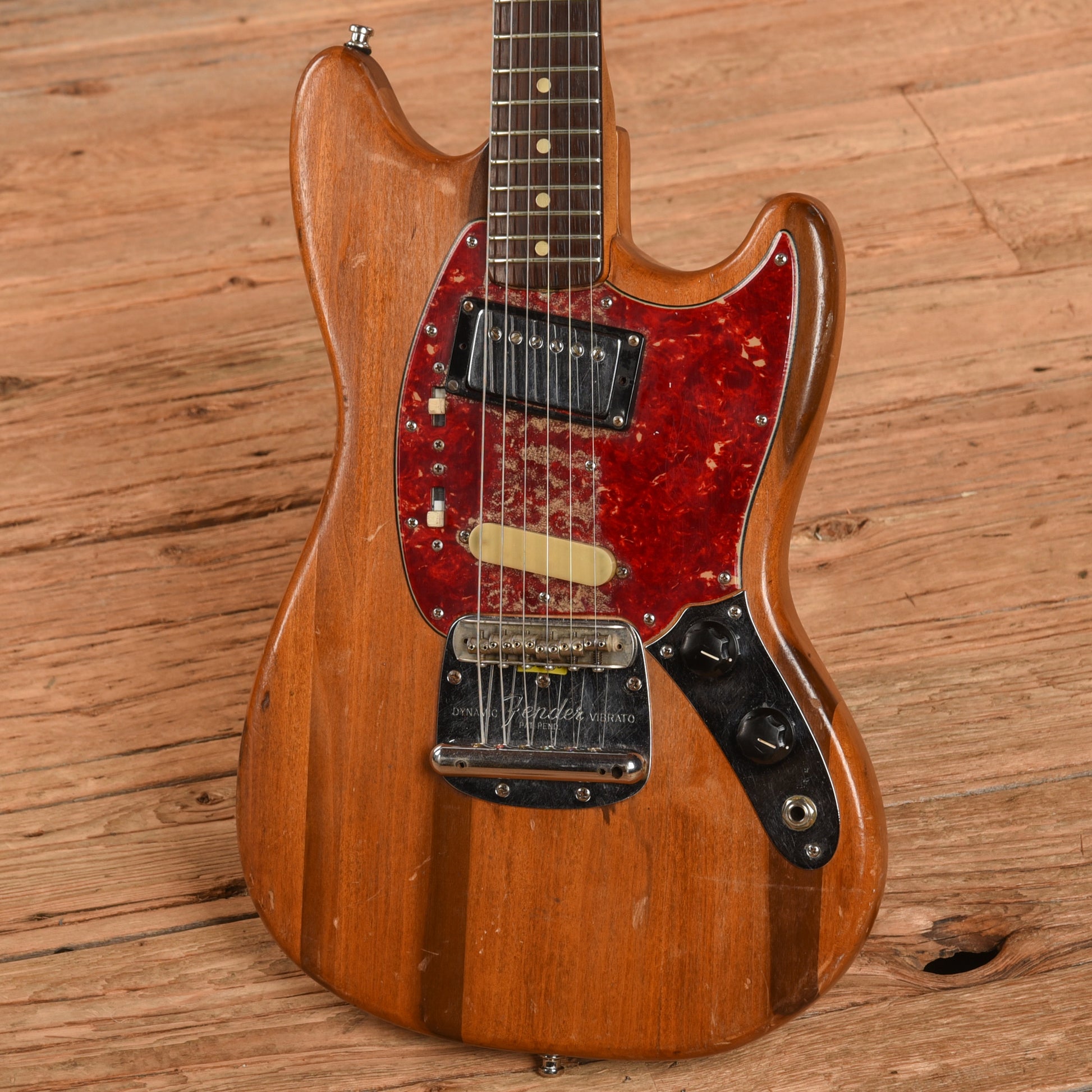 Fender Mustang Natural Refin 1965 Electric Guitars / Solid Body