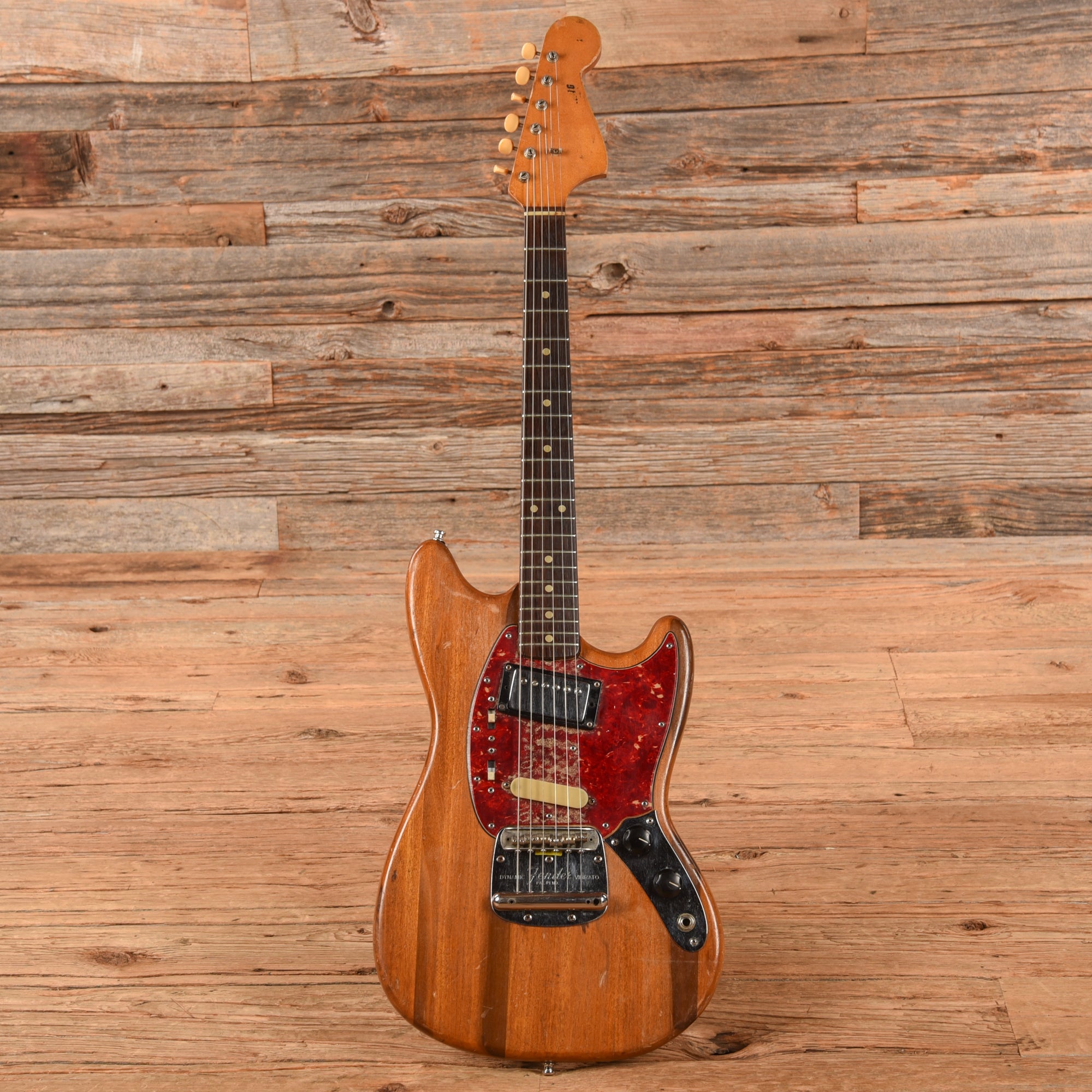 Fender Mustang Natural Refin 1965 Electric Guitars / Solid Body
