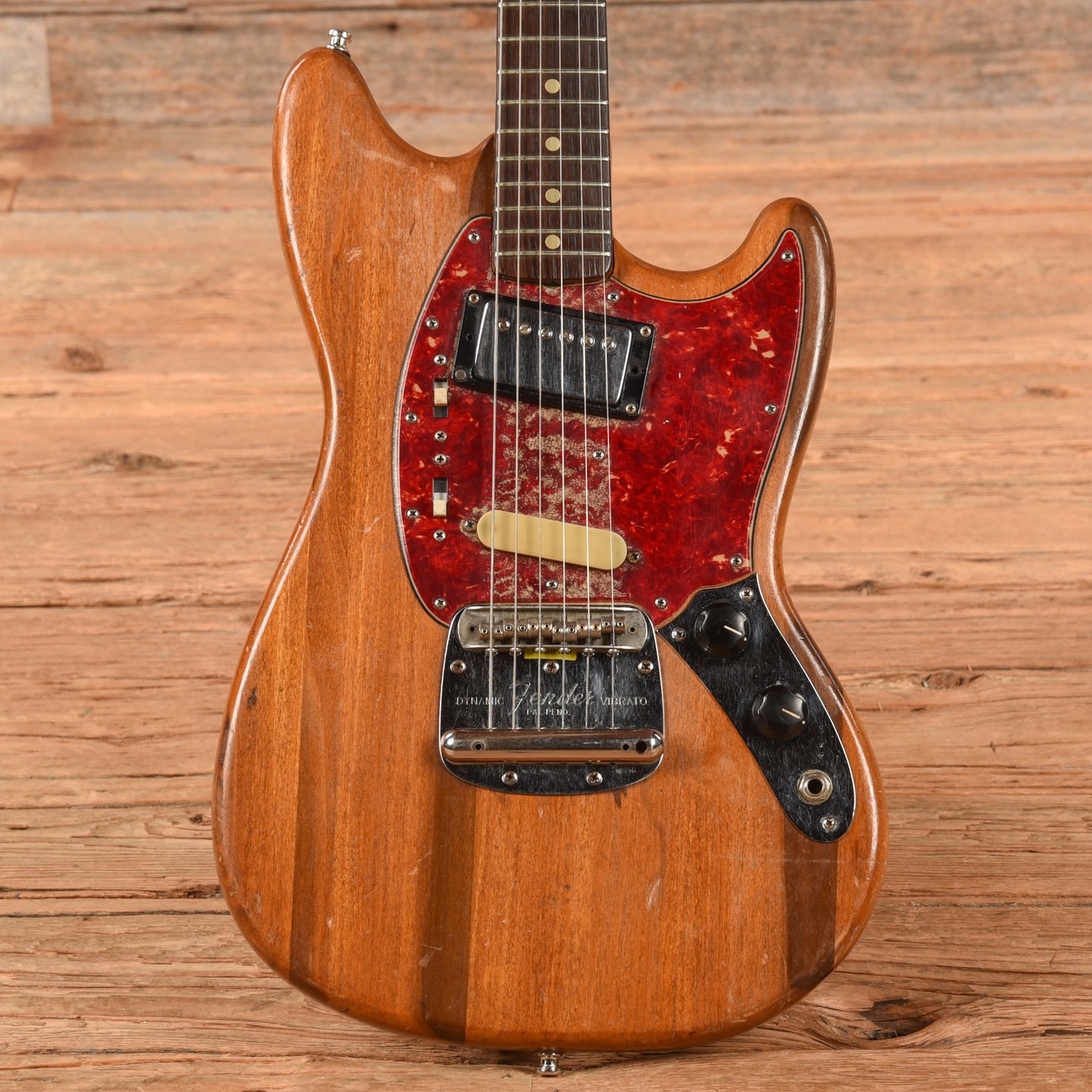 Fender Mustang Natural Refin 1965 Electric Guitars / Solid Body