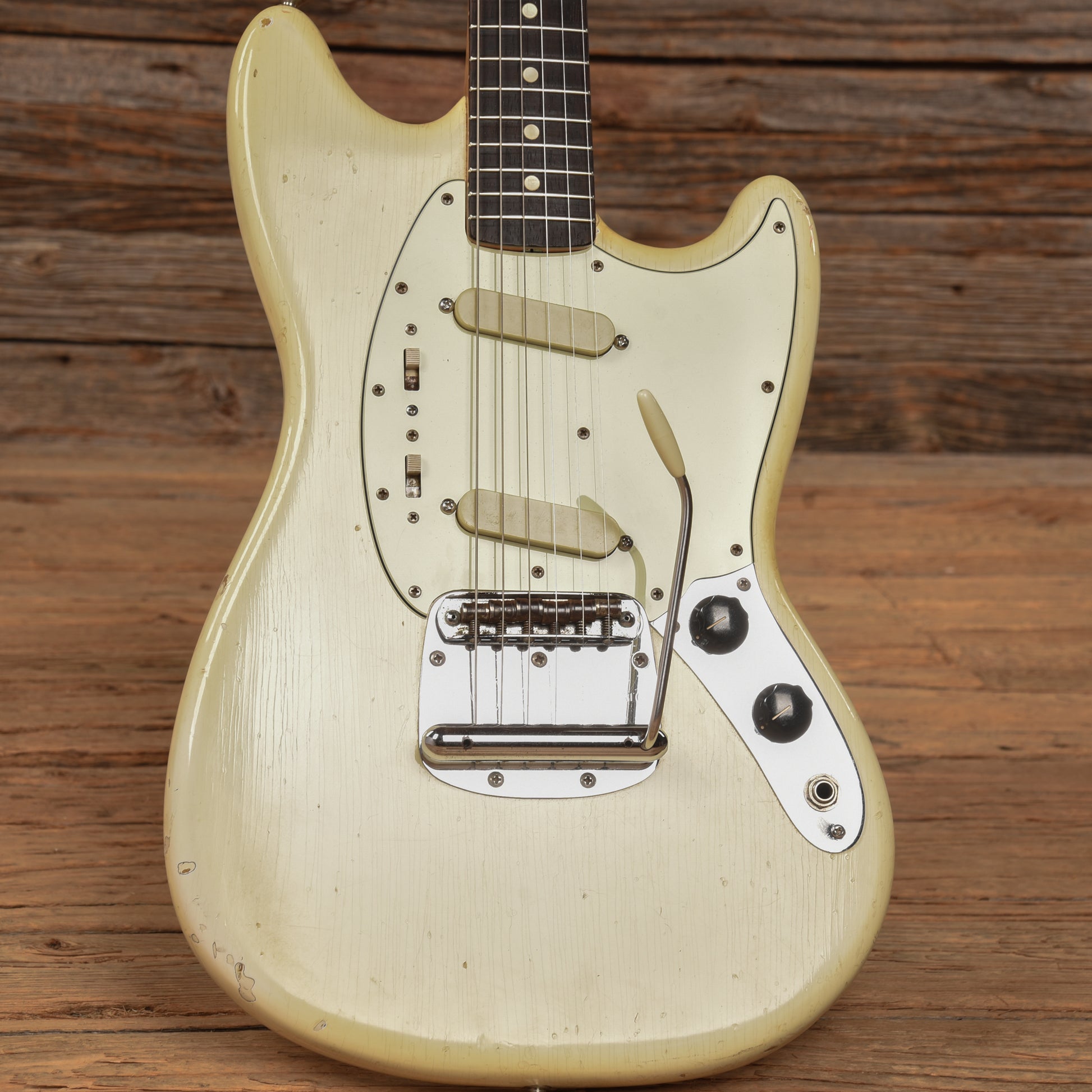 Fender Mustang Olympic White 1964 Electric Guitars / Solid Body