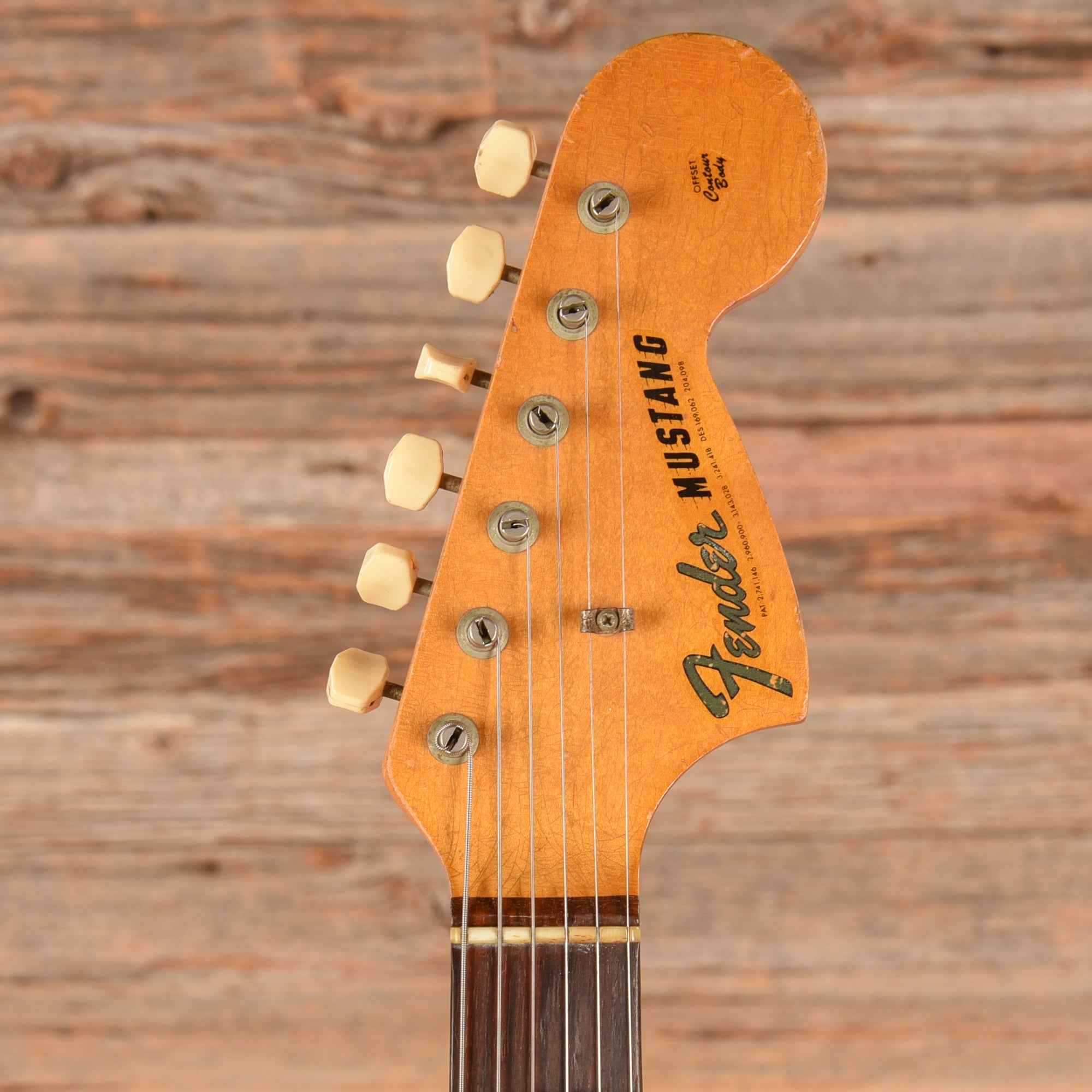 Fender Mustang Red 1966 Electric Guitars / Solid Body
