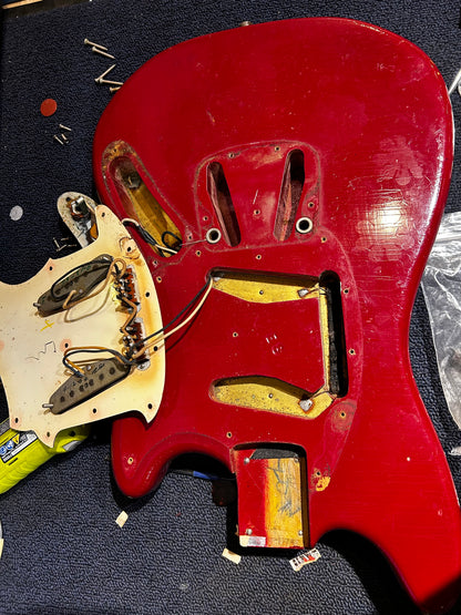 Fender Mustang Red 1966 Electric Guitars / Solid Body