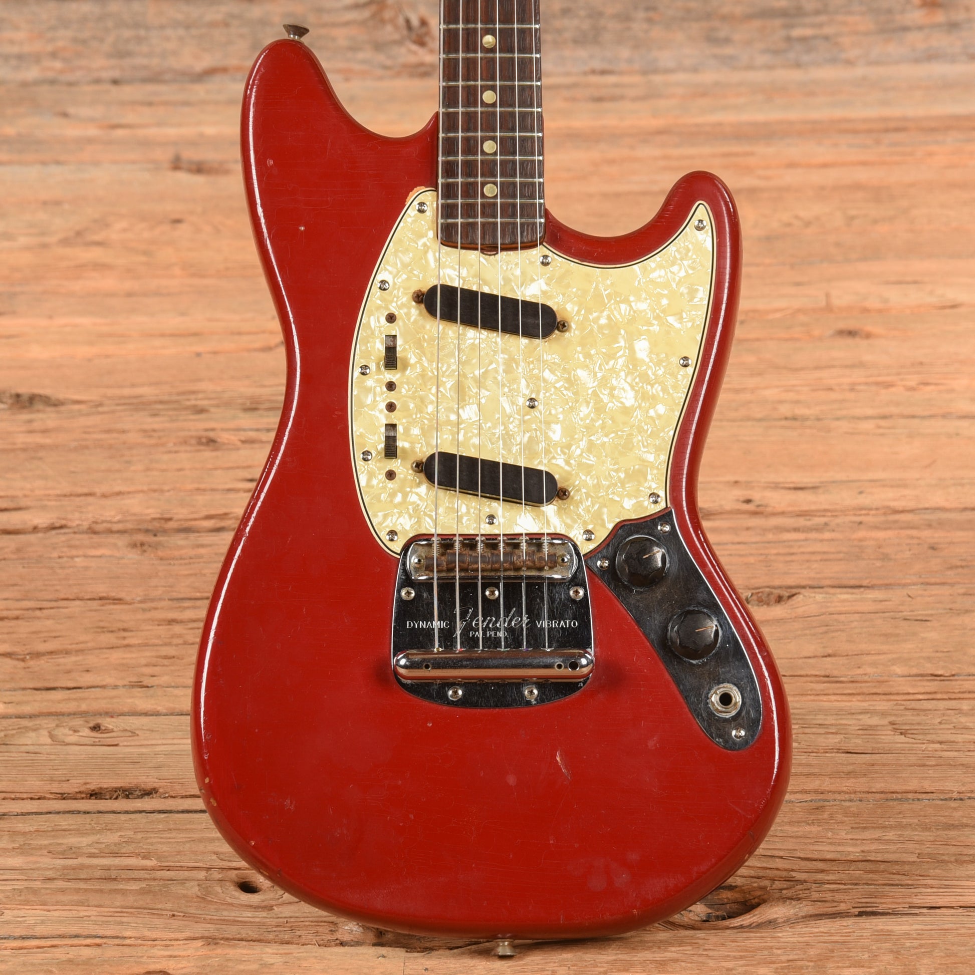 Fender Mustang Red 1966 Electric Guitars / Solid Body