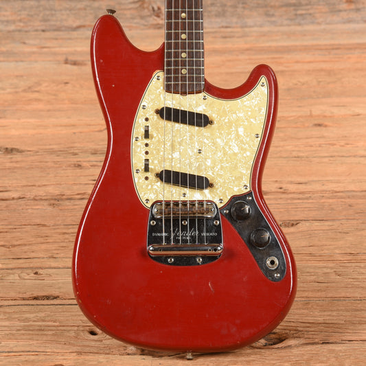 Fender Mustang Red 1966 Electric Guitars / Solid Body