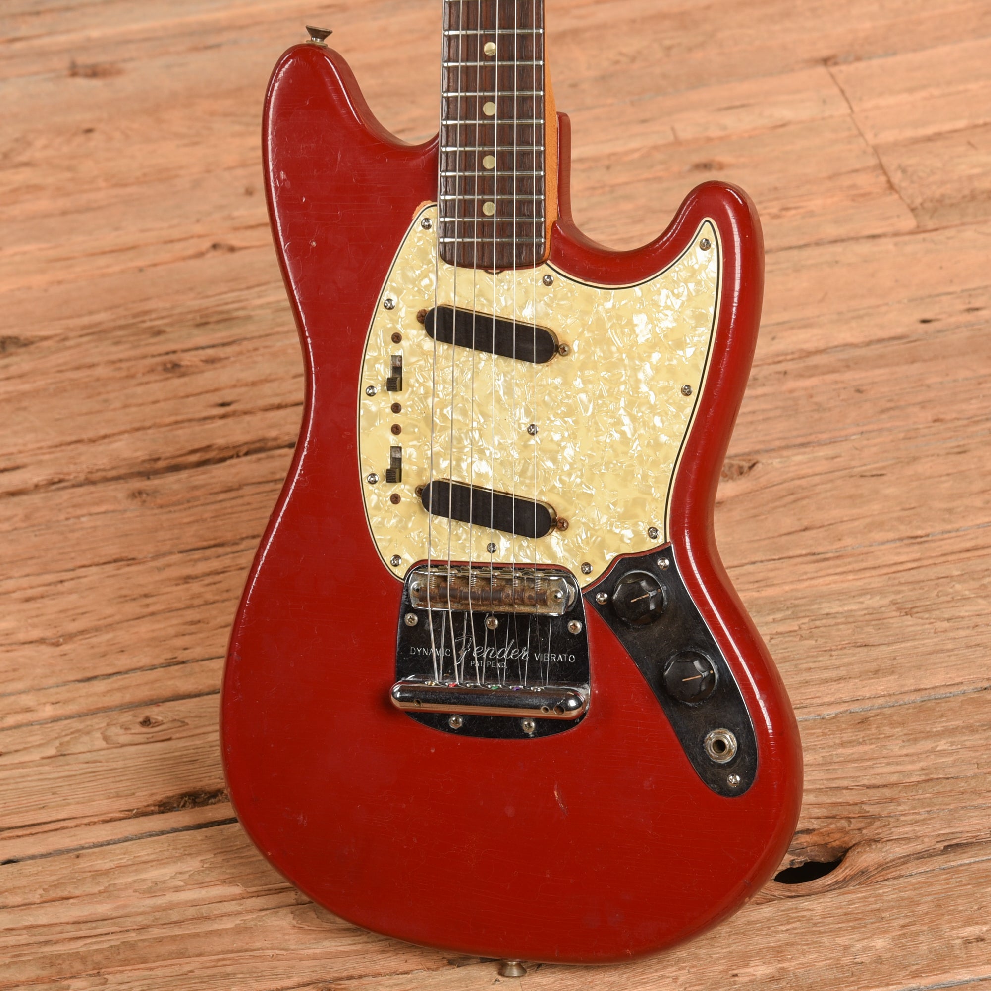 Fender Mustang Red 1966 Electric Guitars / Solid Body