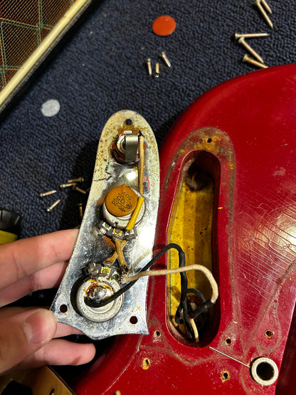 Fender Mustang Red 1966 Electric Guitars / Solid Body