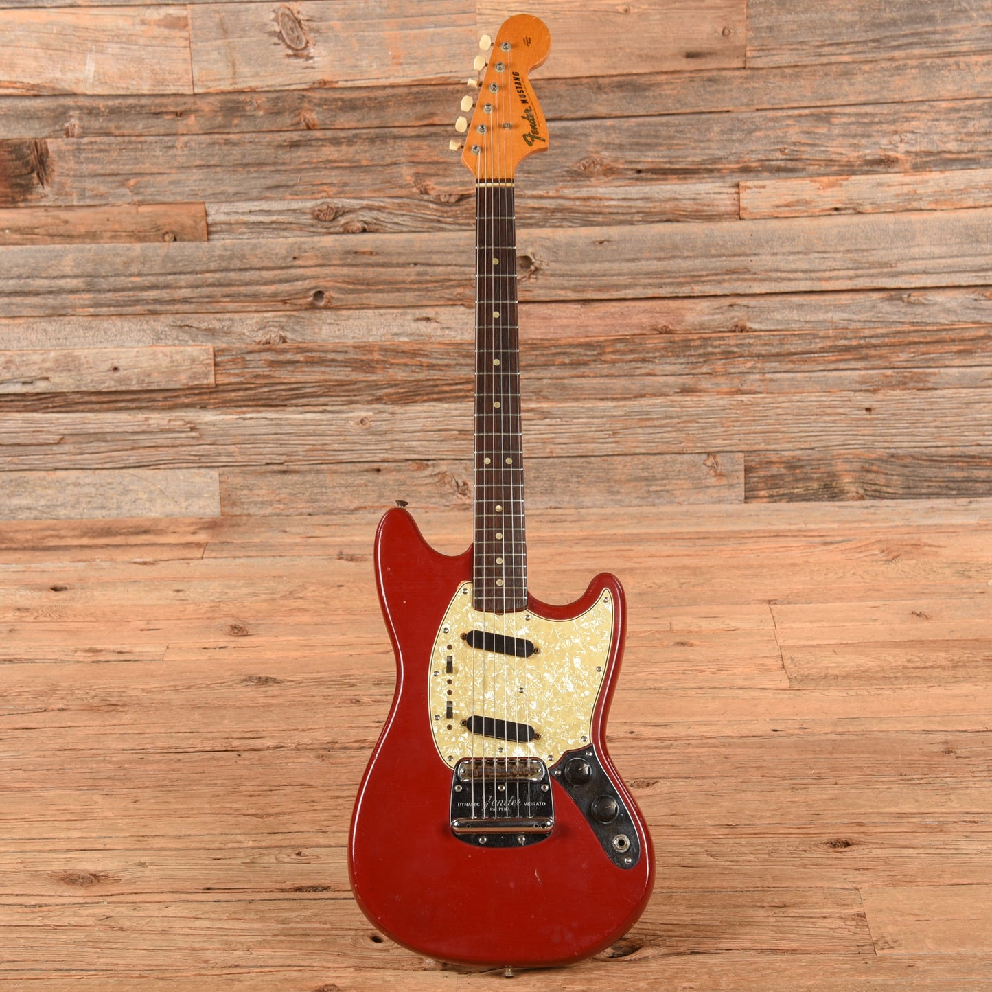 Fender Mustang Red 1966 Electric Guitars / Solid Body