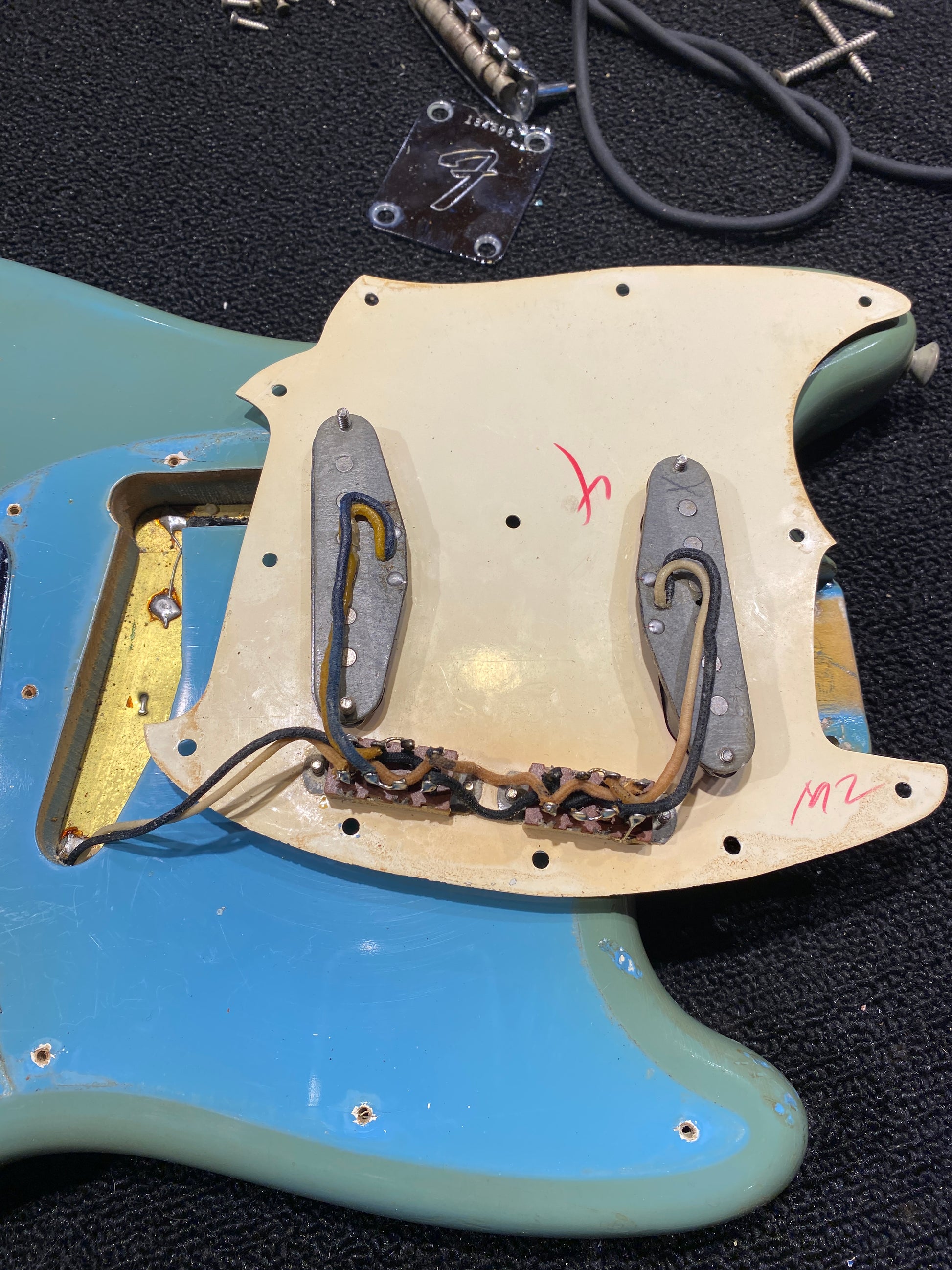 Fender Mustang Sonic Blue 1966 Electric Guitars / Solid Body