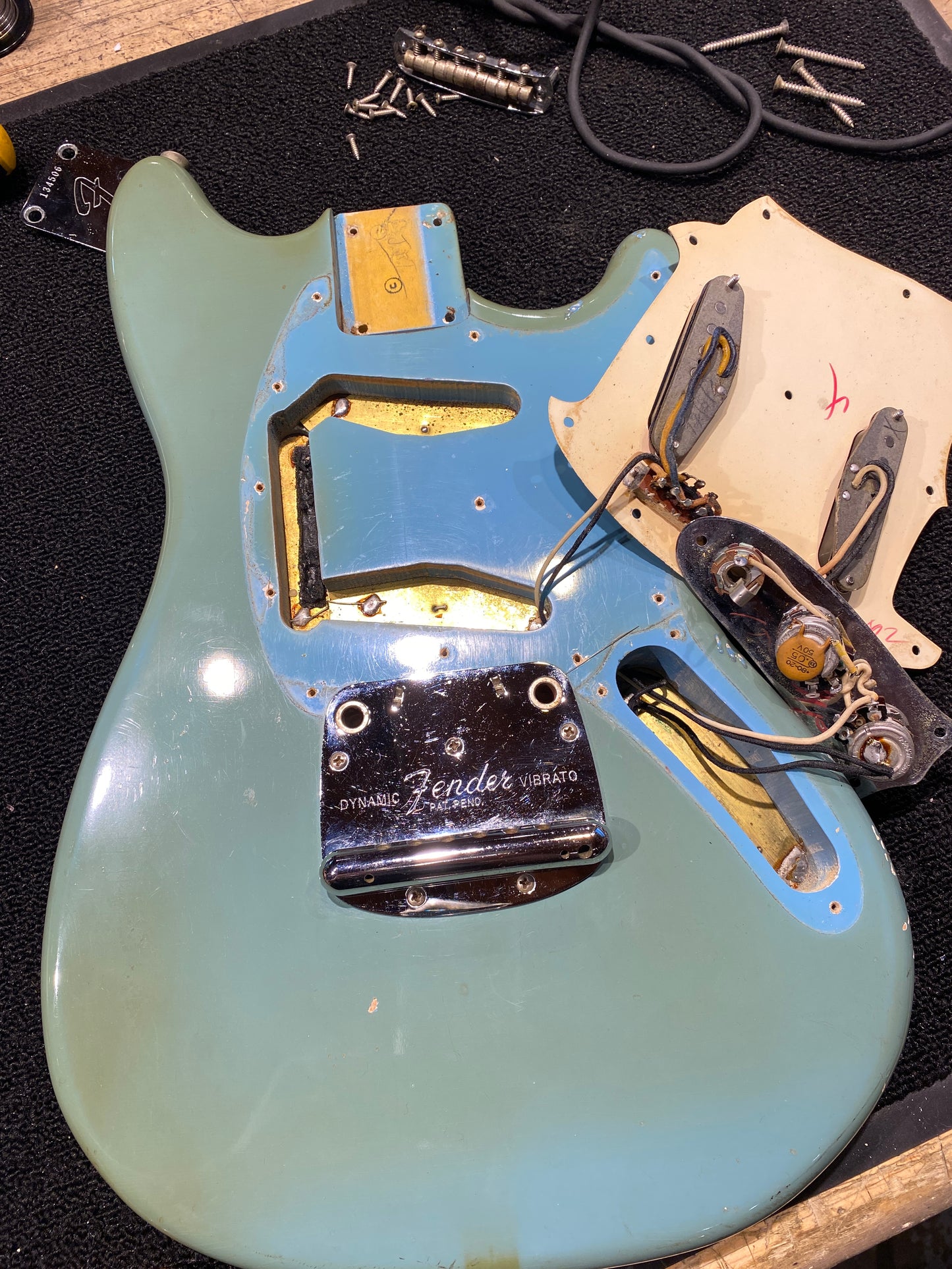 Fender Mustang Sonic Blue 1966 Electric Guitars / Solid Body