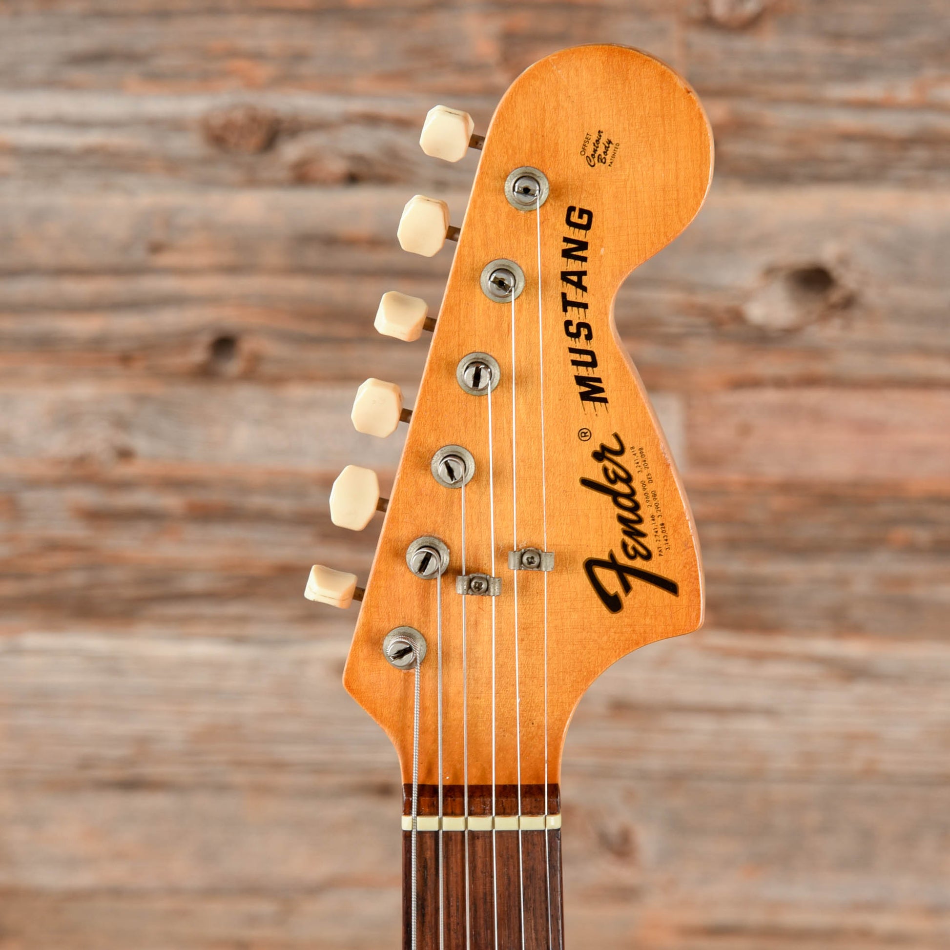 Fender Mustang Sunburst 1974 Electric Guitars / Solid Body