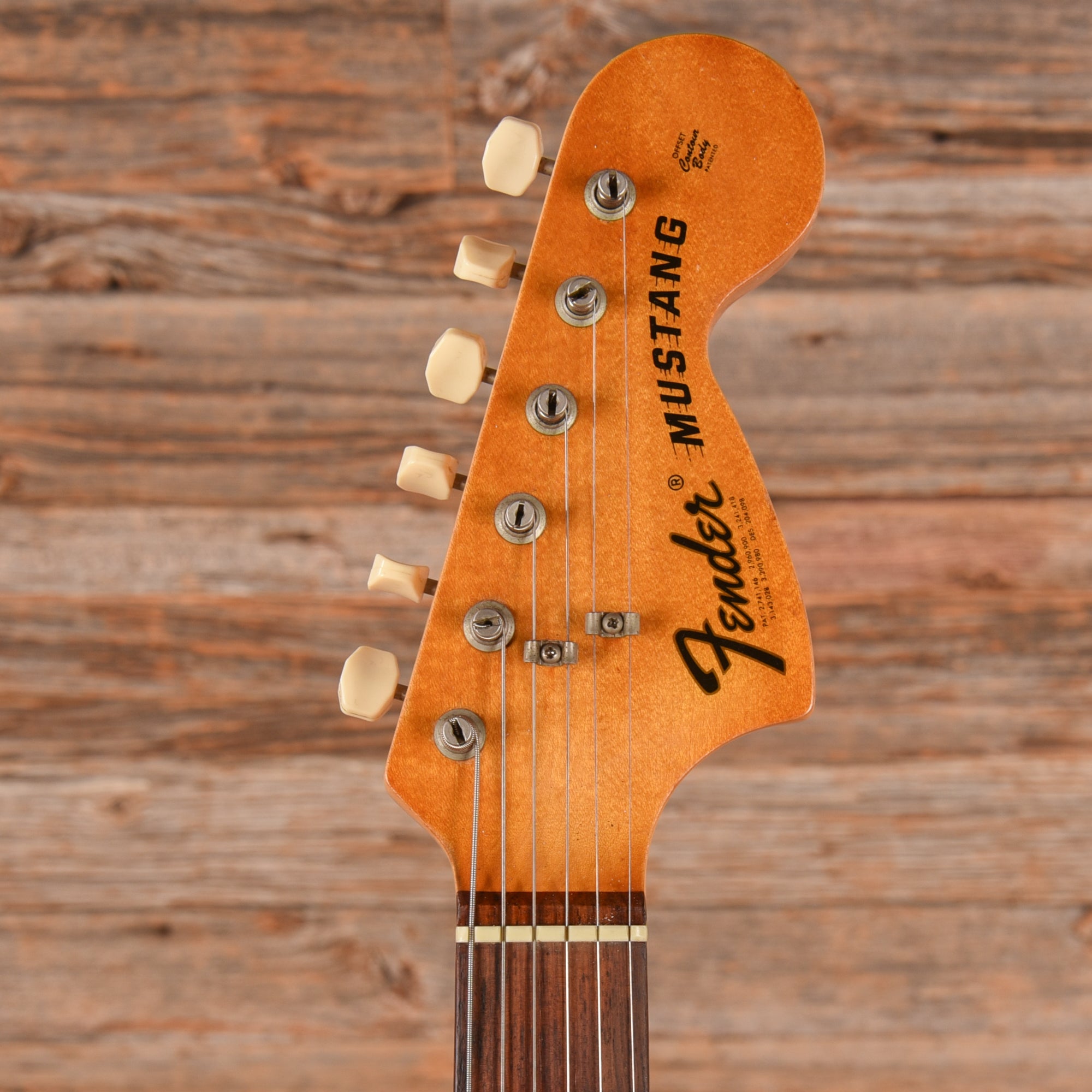 Fender Mustang Sunburst 1977 Electric Guitars / Solid Body