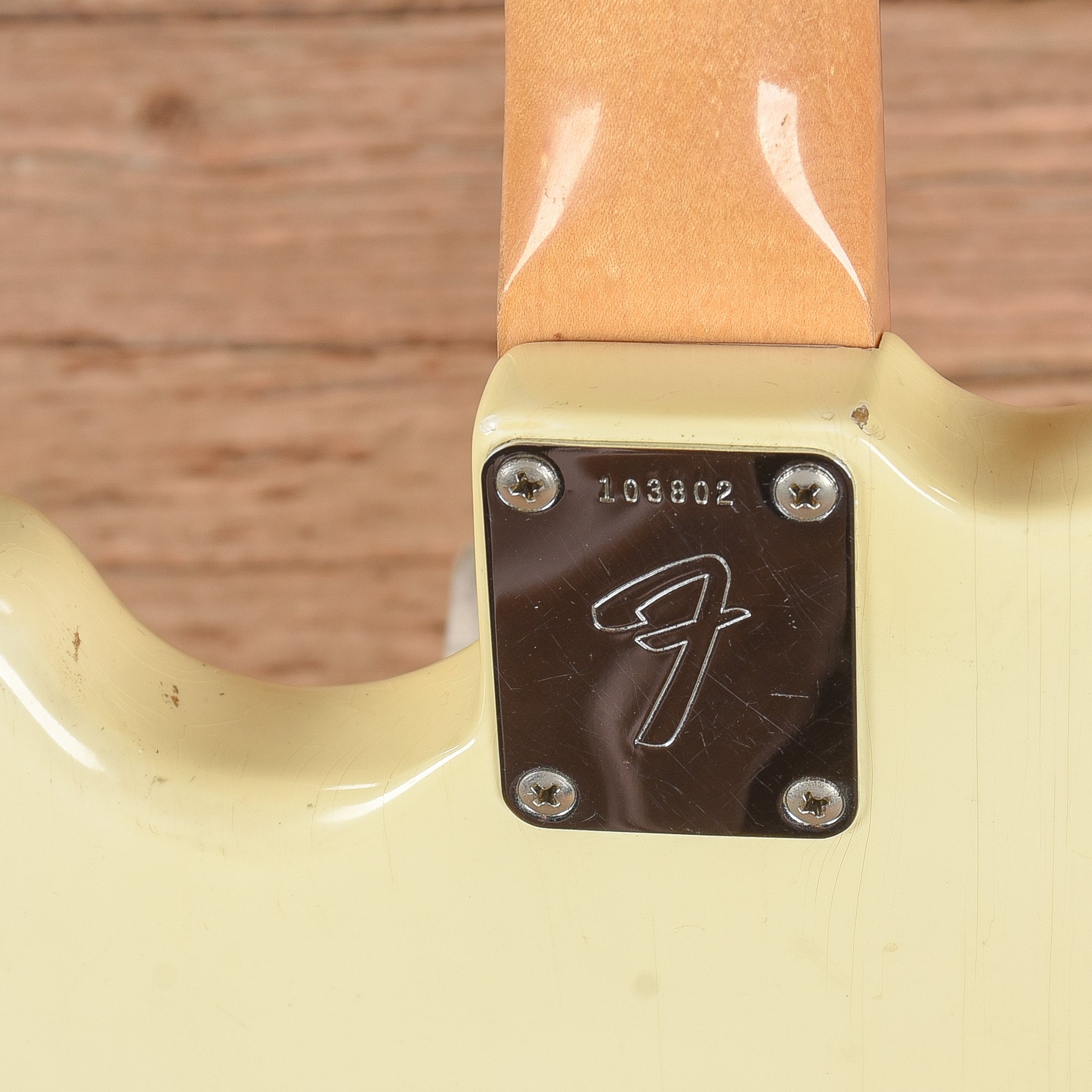 Fender Mustang White 1965 Electric Guitars / Solid Body