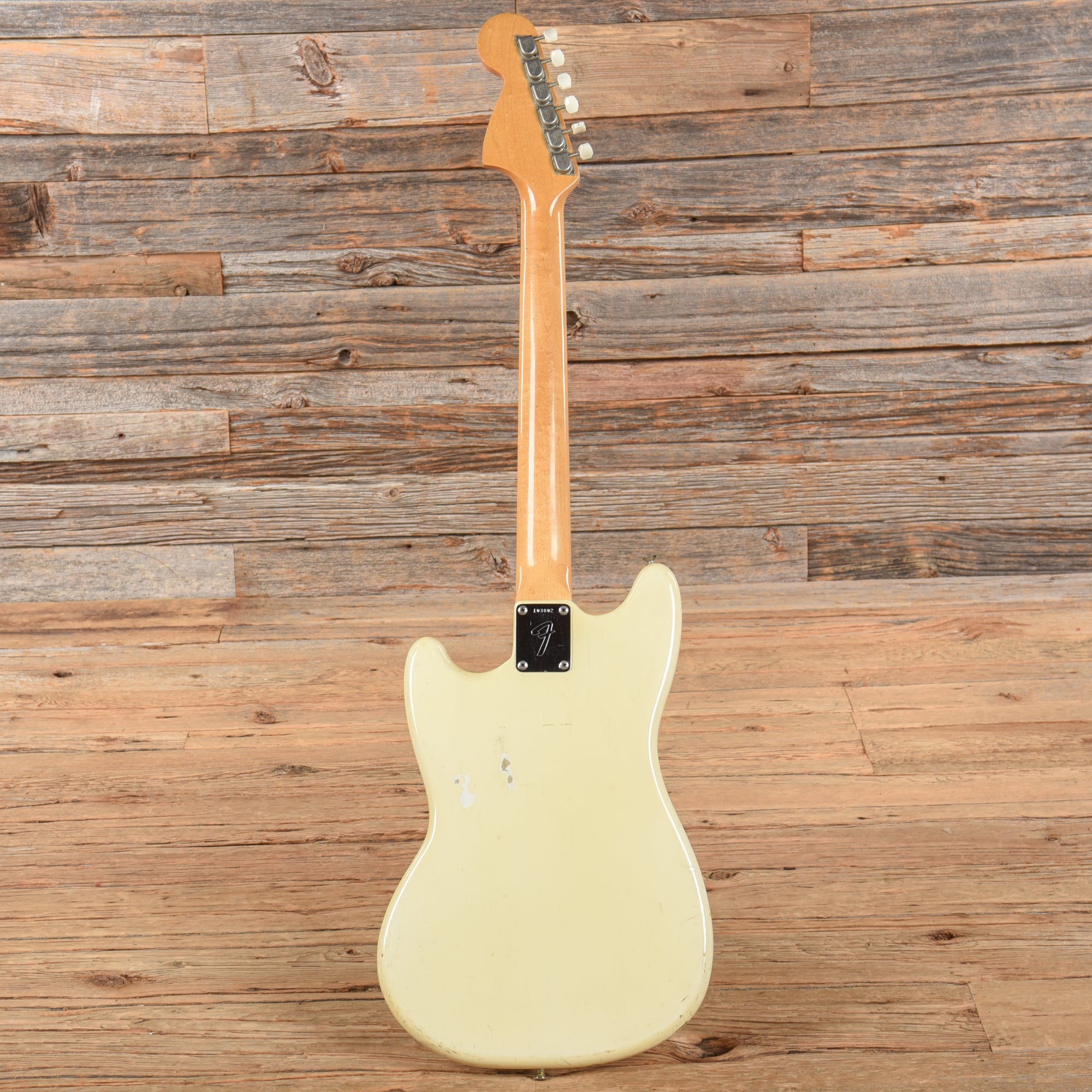 Fender Mustang White 1965 Electric Guitars / Solid Body