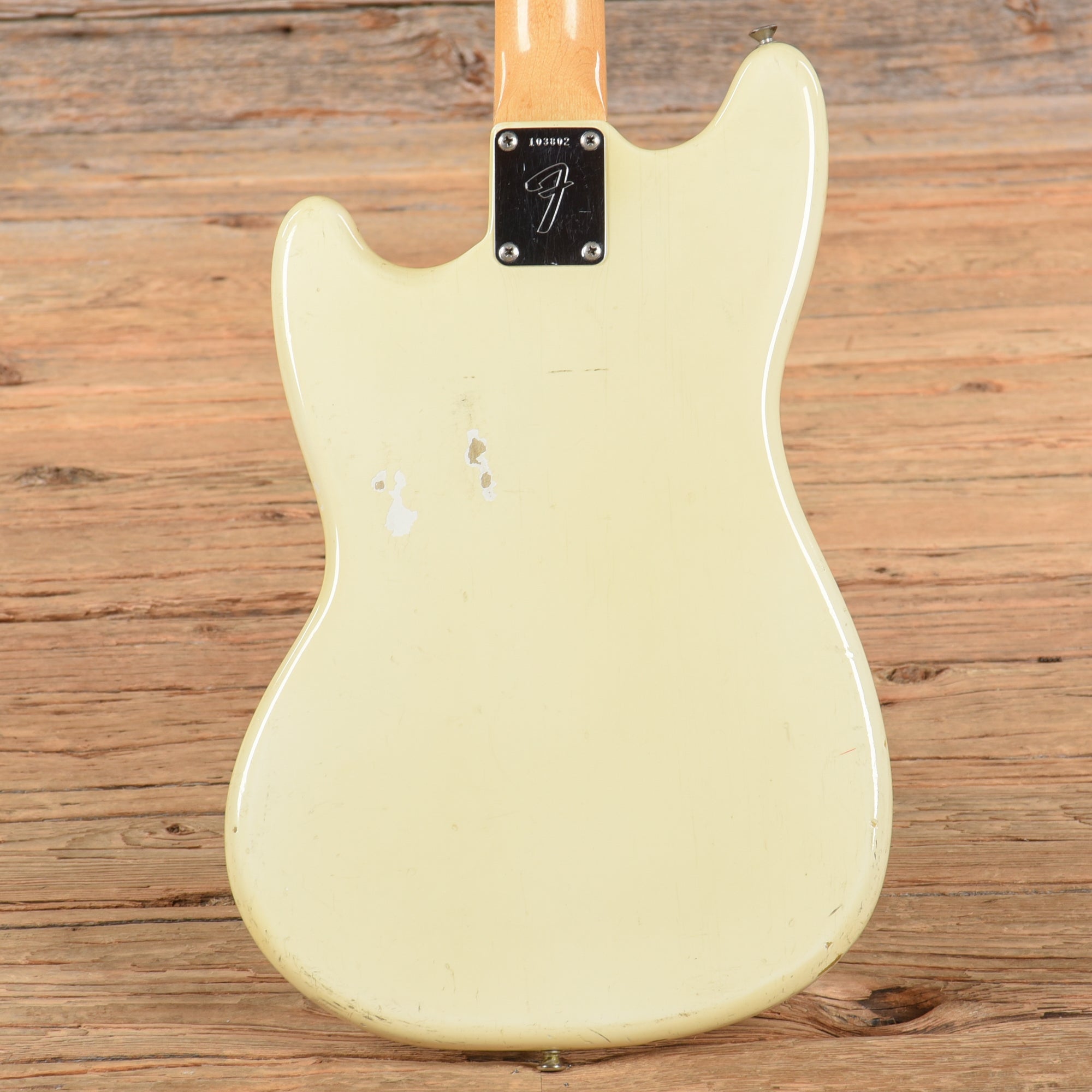 Fender Mustang White 1965 Electric Guitars / Solid Body