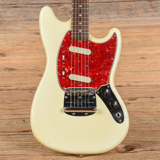 Fender Mustang White 1965 Electric Guitars / Solid Body