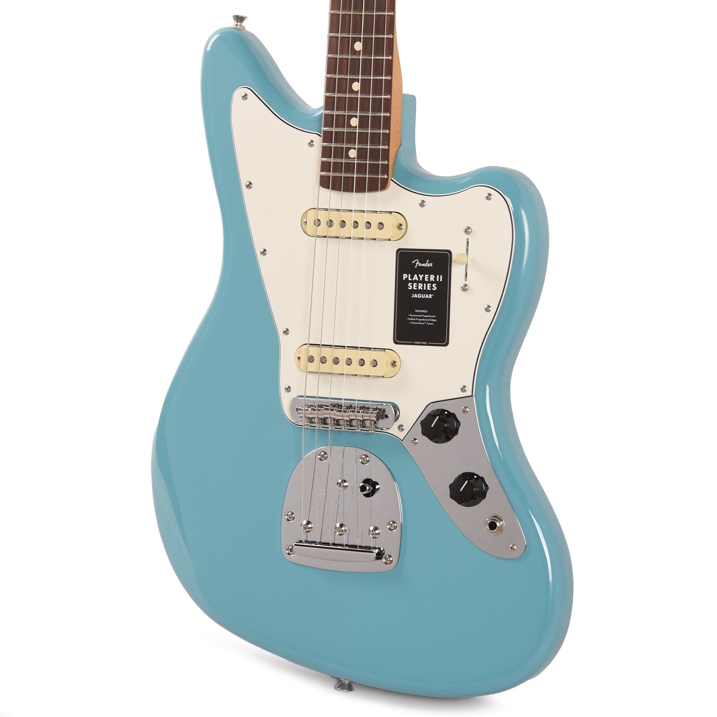 Fender Player II Jaguar Aquatone Blue Electric Guitars / Solid Body