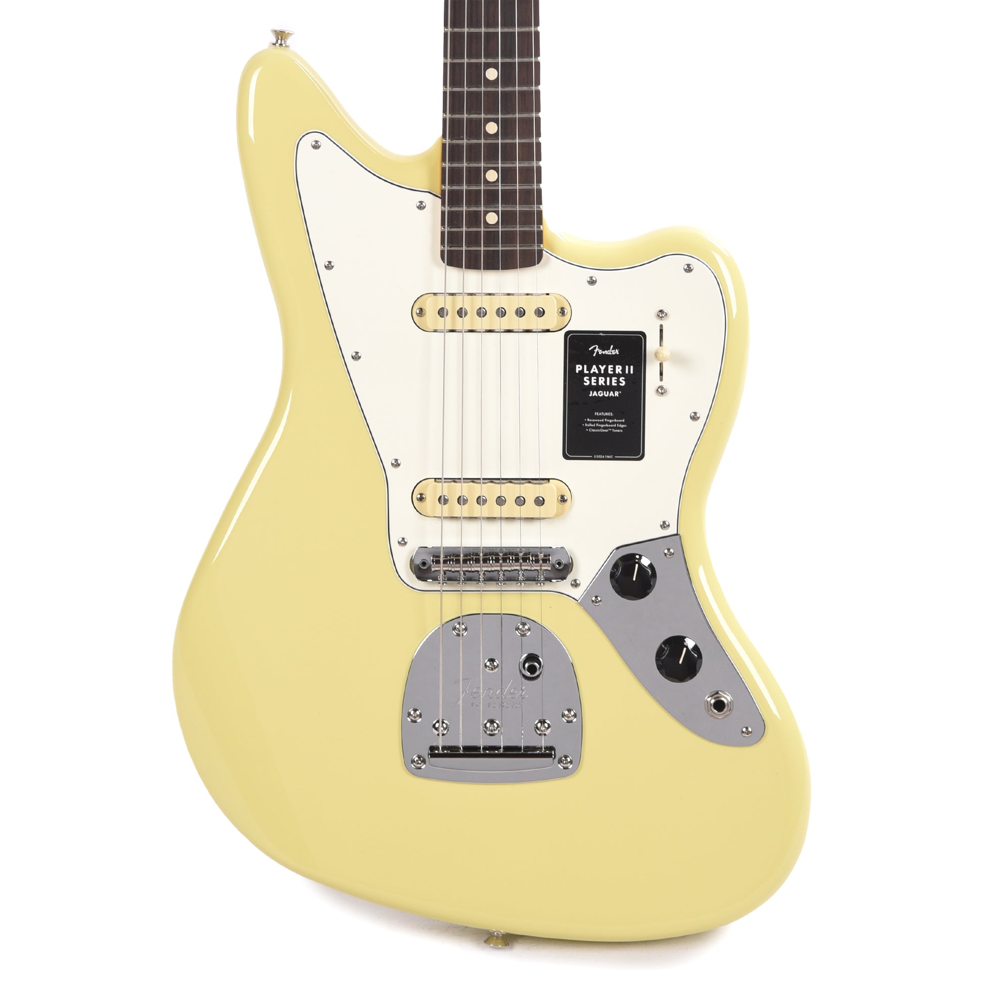 Fender Player II Jaguar Hialeah Yellow Electric Guitars / Solid Body