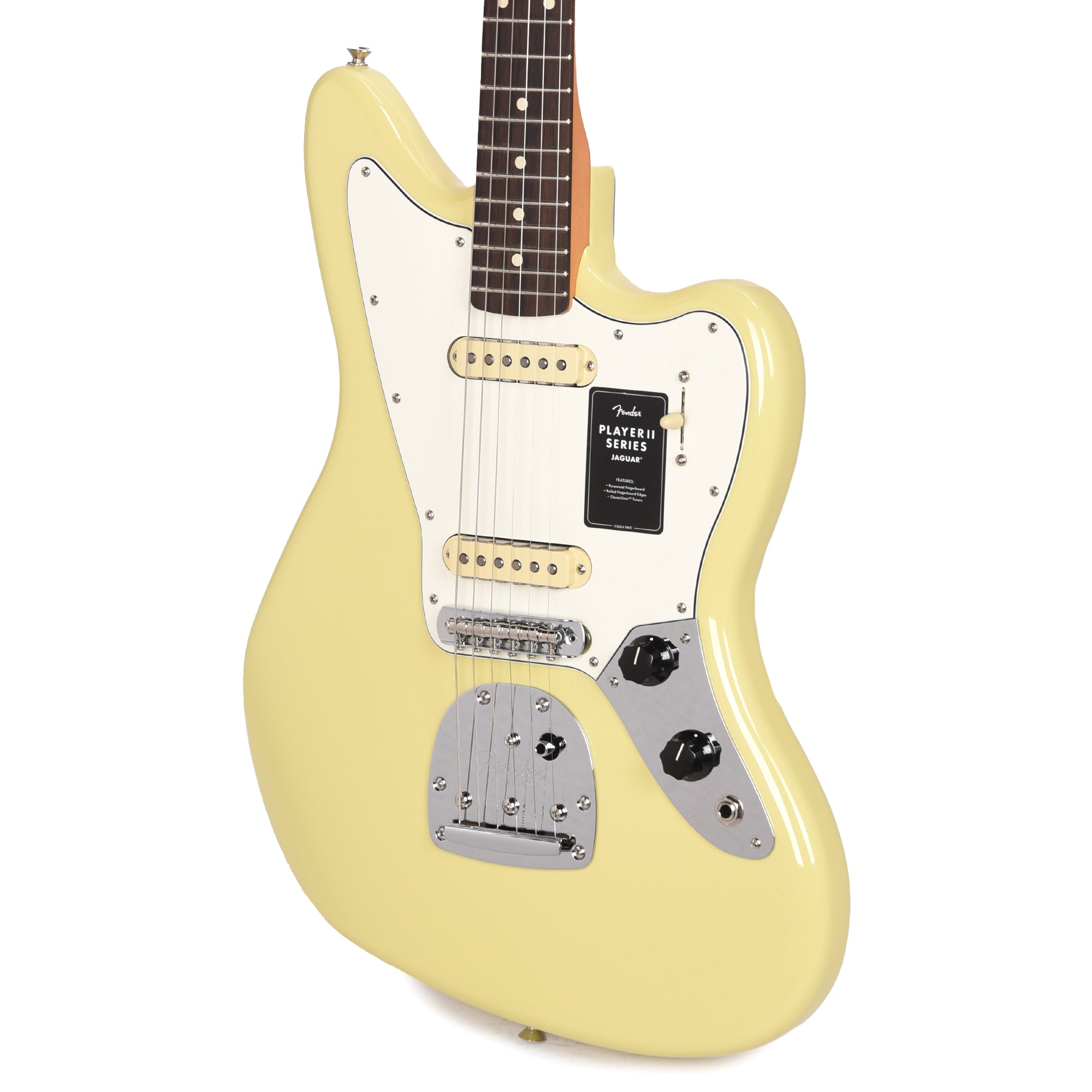 Fender Player II Jaguar Hialeah Yellow Electric Guitars / Solid Body