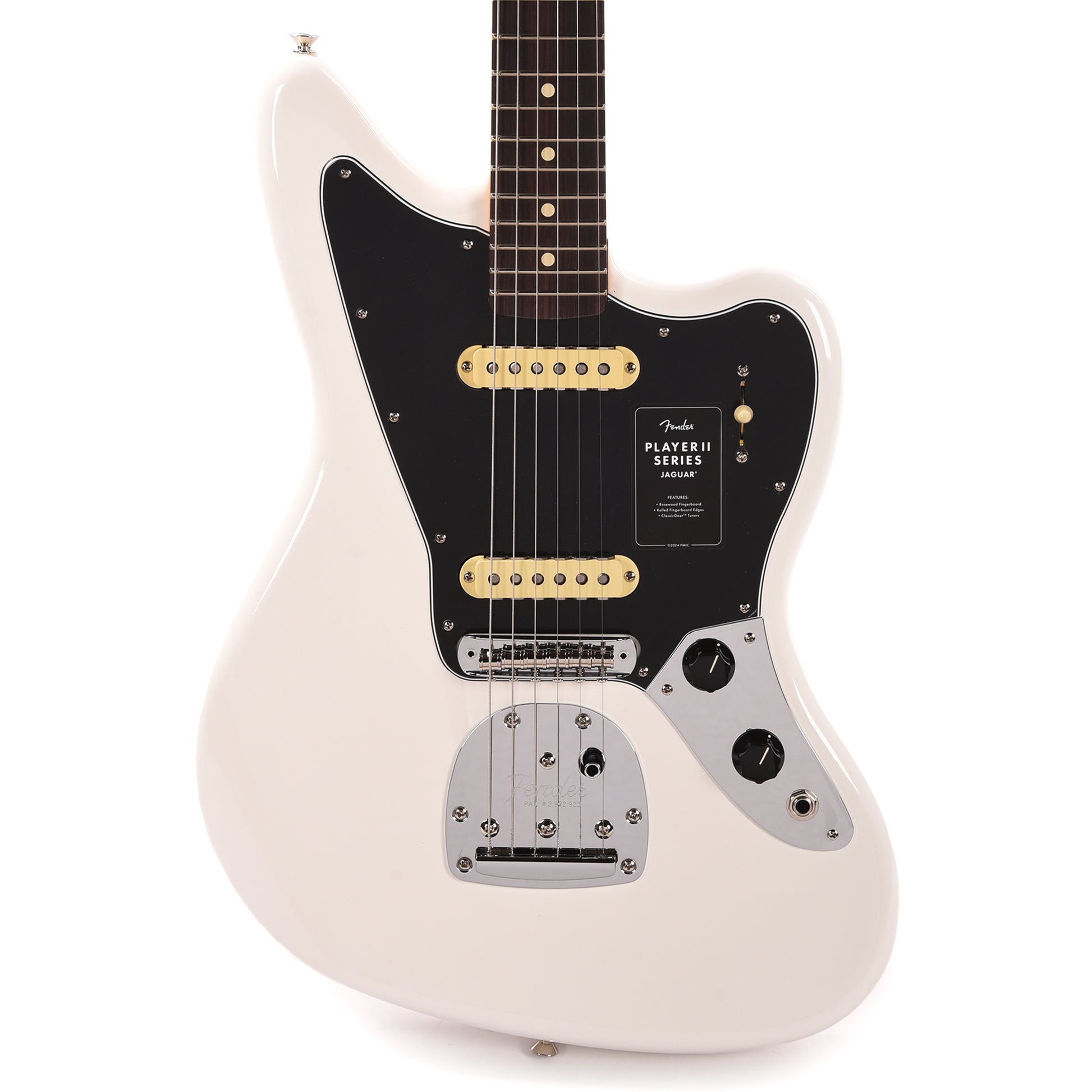 Fender Player II Jaguar Polar White Electric Guitars / Solid Body
