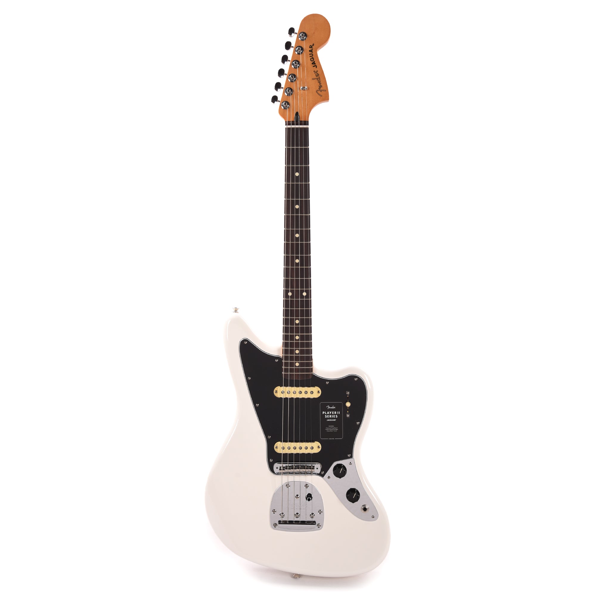 Fender Player II Jaguar Polar White Electric Guitars / Solid Body