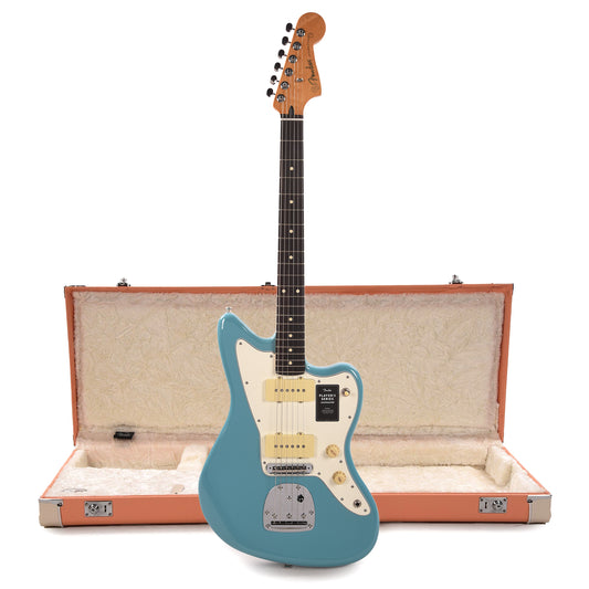 Fender Player II Jazzmaster RW Aquatone Blue and Pacific Peach Hardshell Case Bundle Electric Guitars / Solid Body