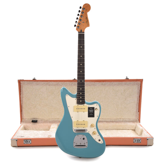 Fender Player II Jazzmaster RW Aquatone Blue and Pacific Peach Hardshell Case Bundle Electric Guitars / Solid Body