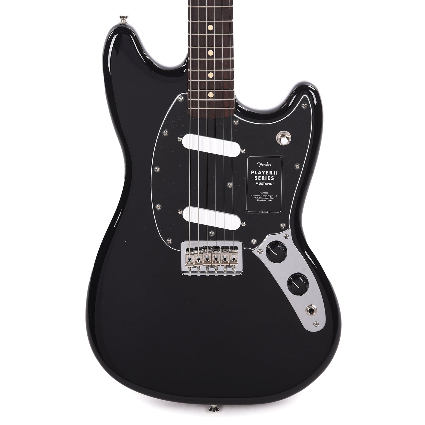Fender Player II Mustang Black Electric Guitars / Solid Body