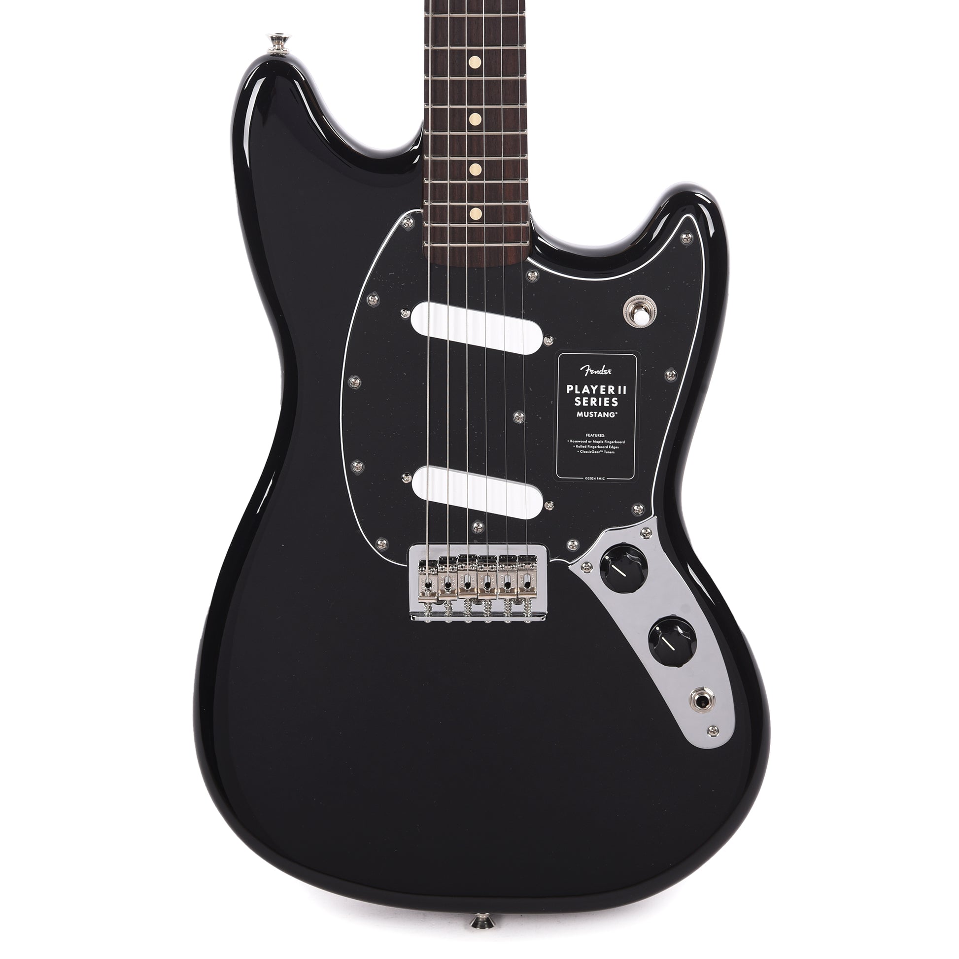 Fender Player II Mustang Black Electric Guitars / Solid Body