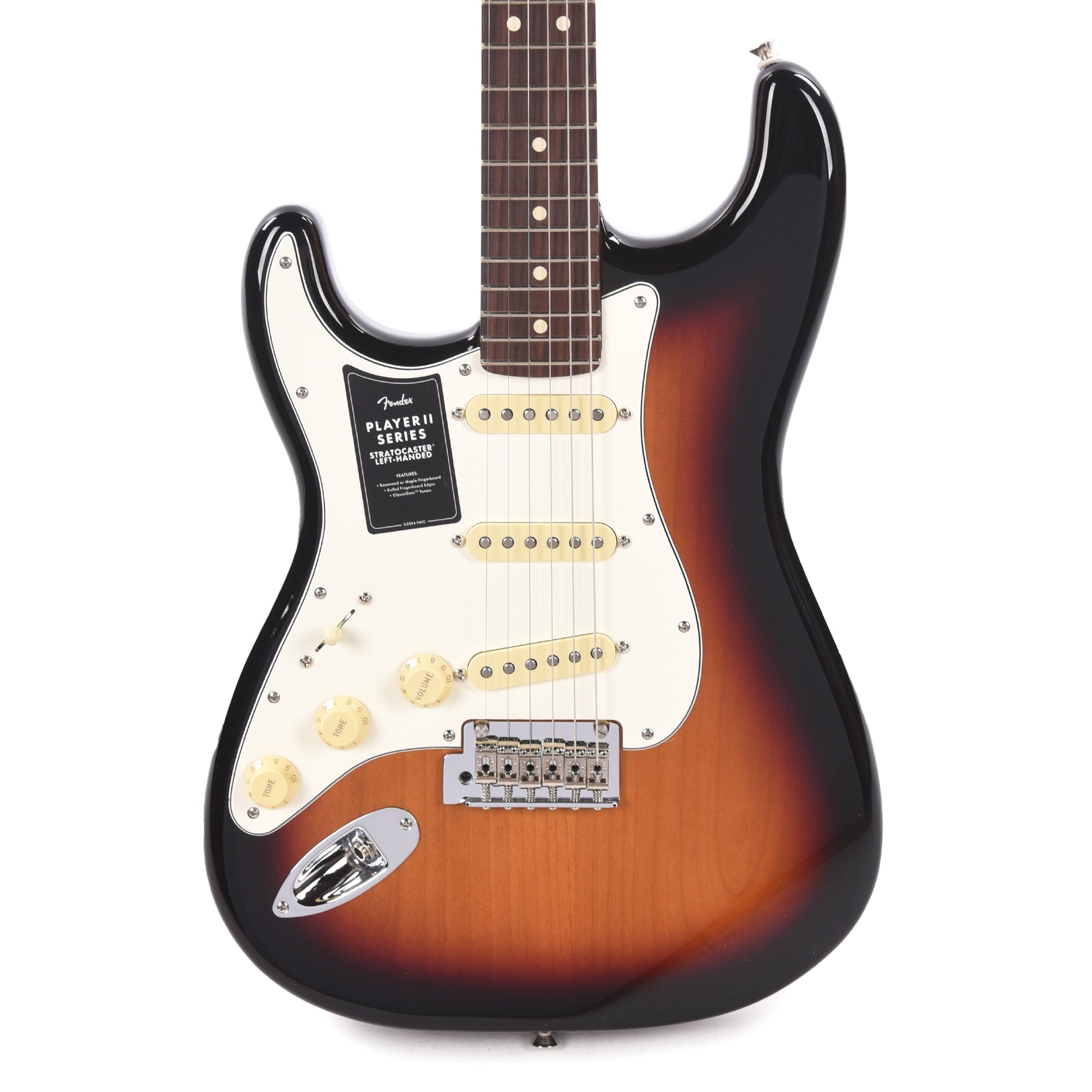 Fender Player II Stratocaster 3-Color Sunburst LEFTY Electric Guitars / Solid Body