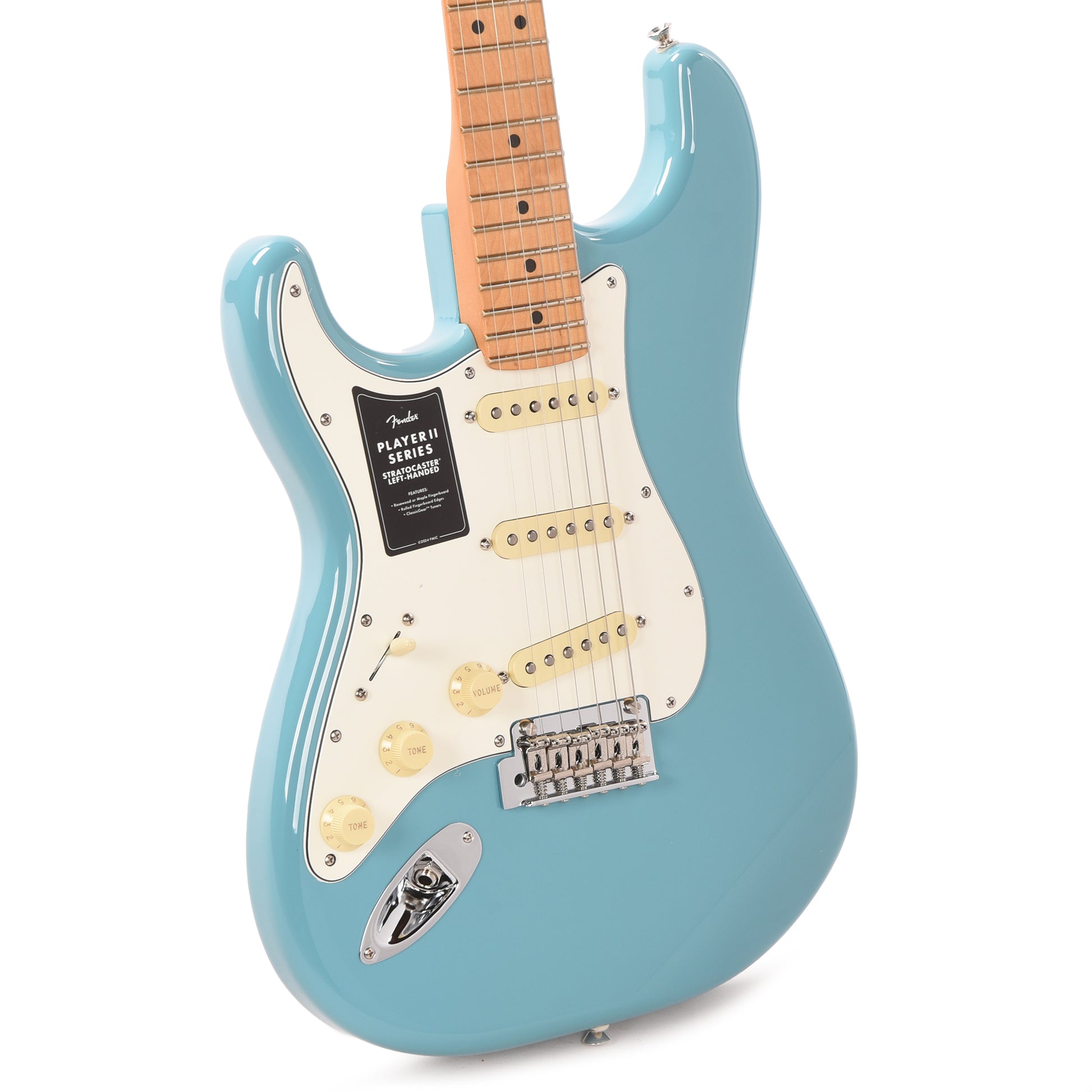 Fender Player II Stratocaster Aquatone Blue LEFTY Electric Guitars / Solid Body