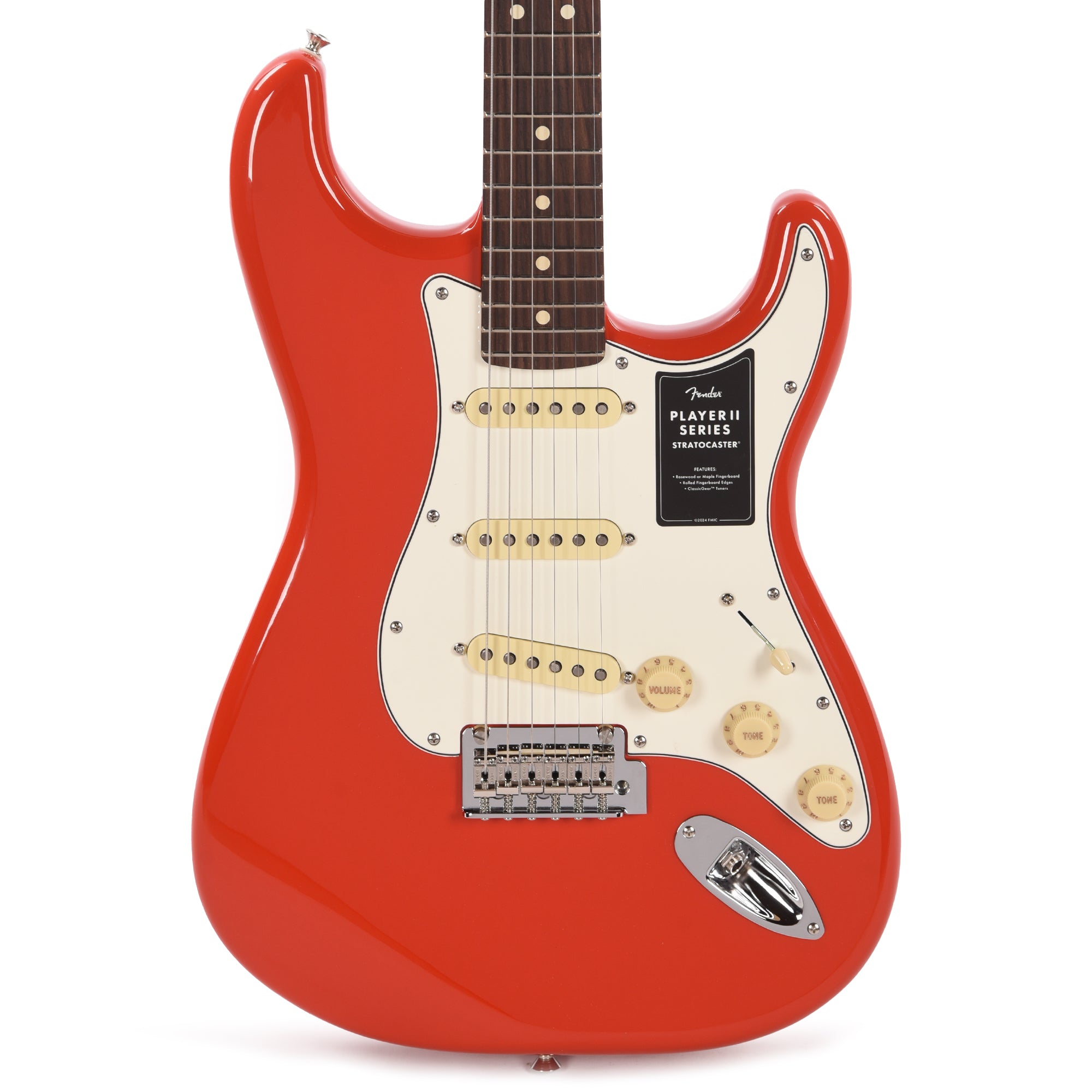 Fender Player II Stratocaster Coral Red Electric Guitars / Solid Body