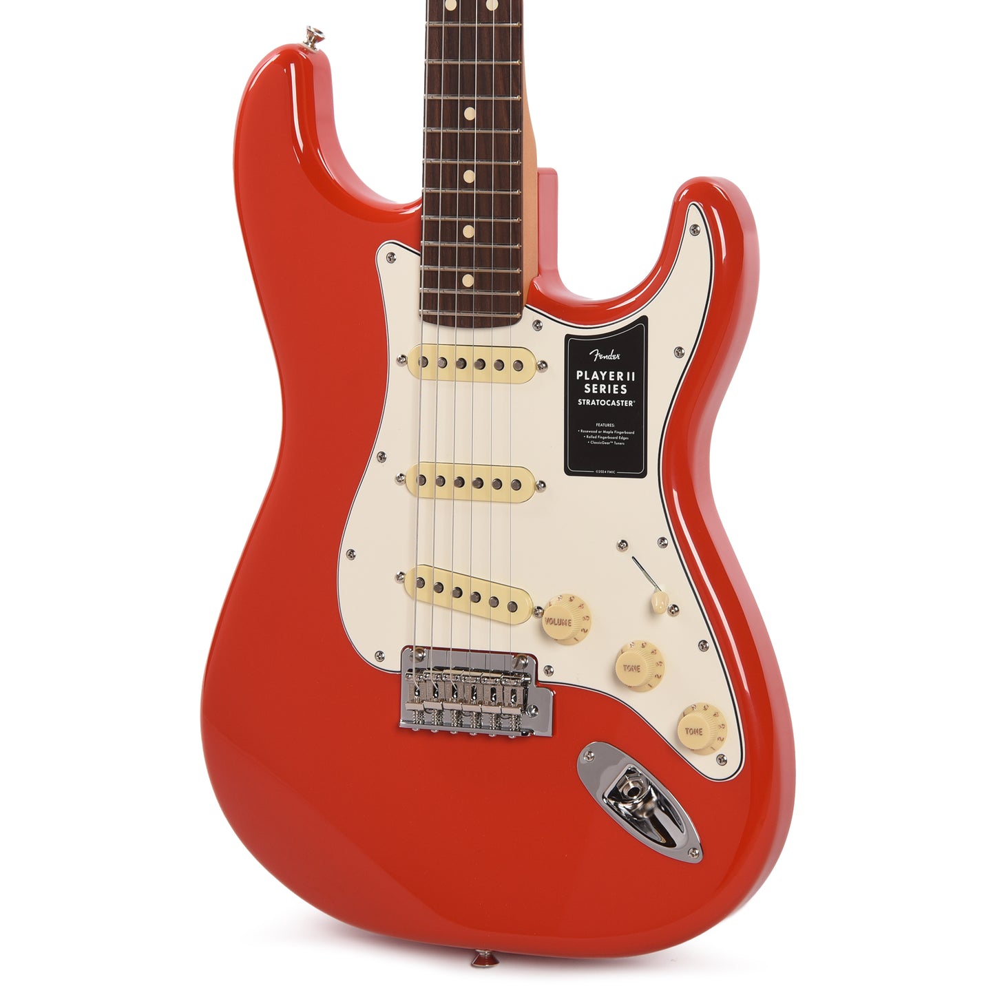 Fender Player II Stratocaster Coral Red Electric Guitars / Solid Body
