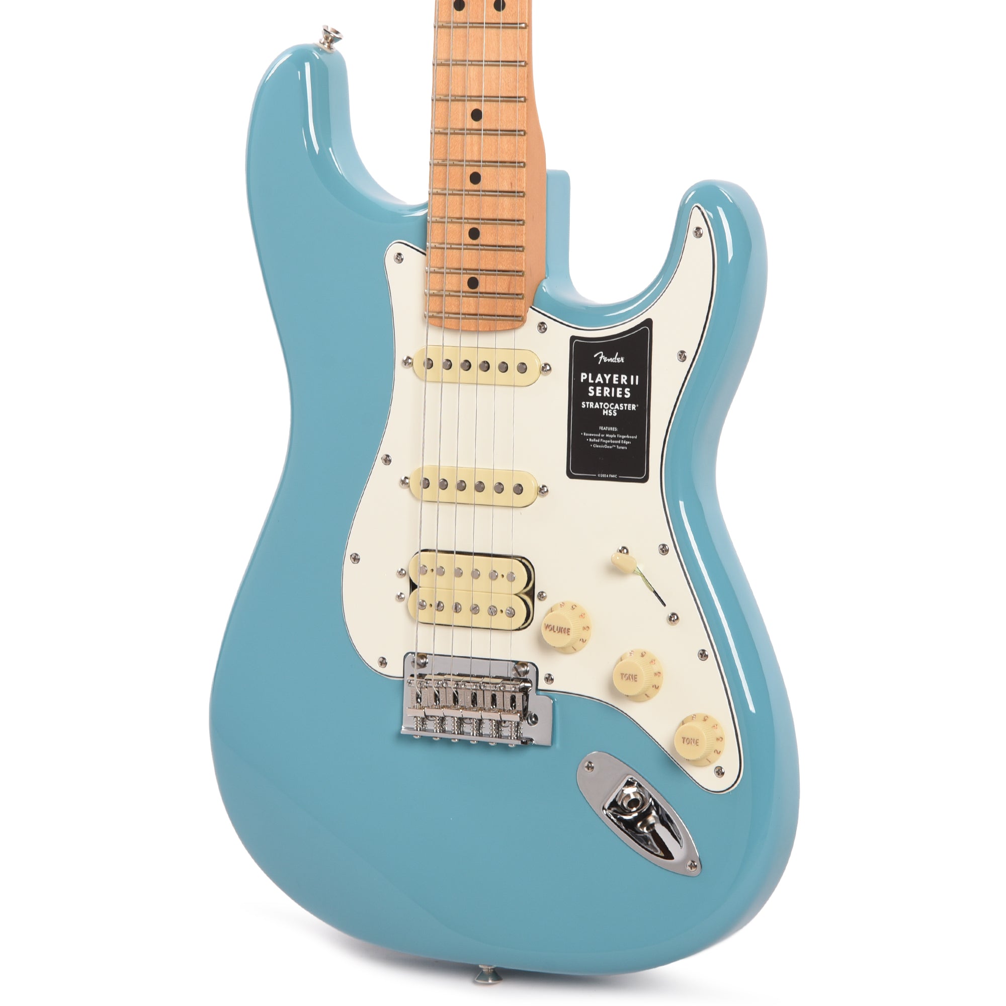 Fender Player II Stratocaster HSS Aquatone Blue Electric Guitars / Solid Body