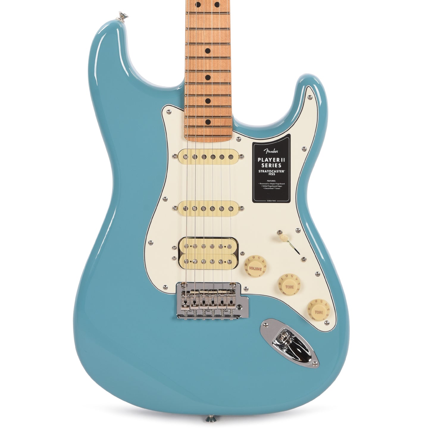 Fender Player II Stratocaster HSS Aquatone Blue Electric Guitars / Solid Body