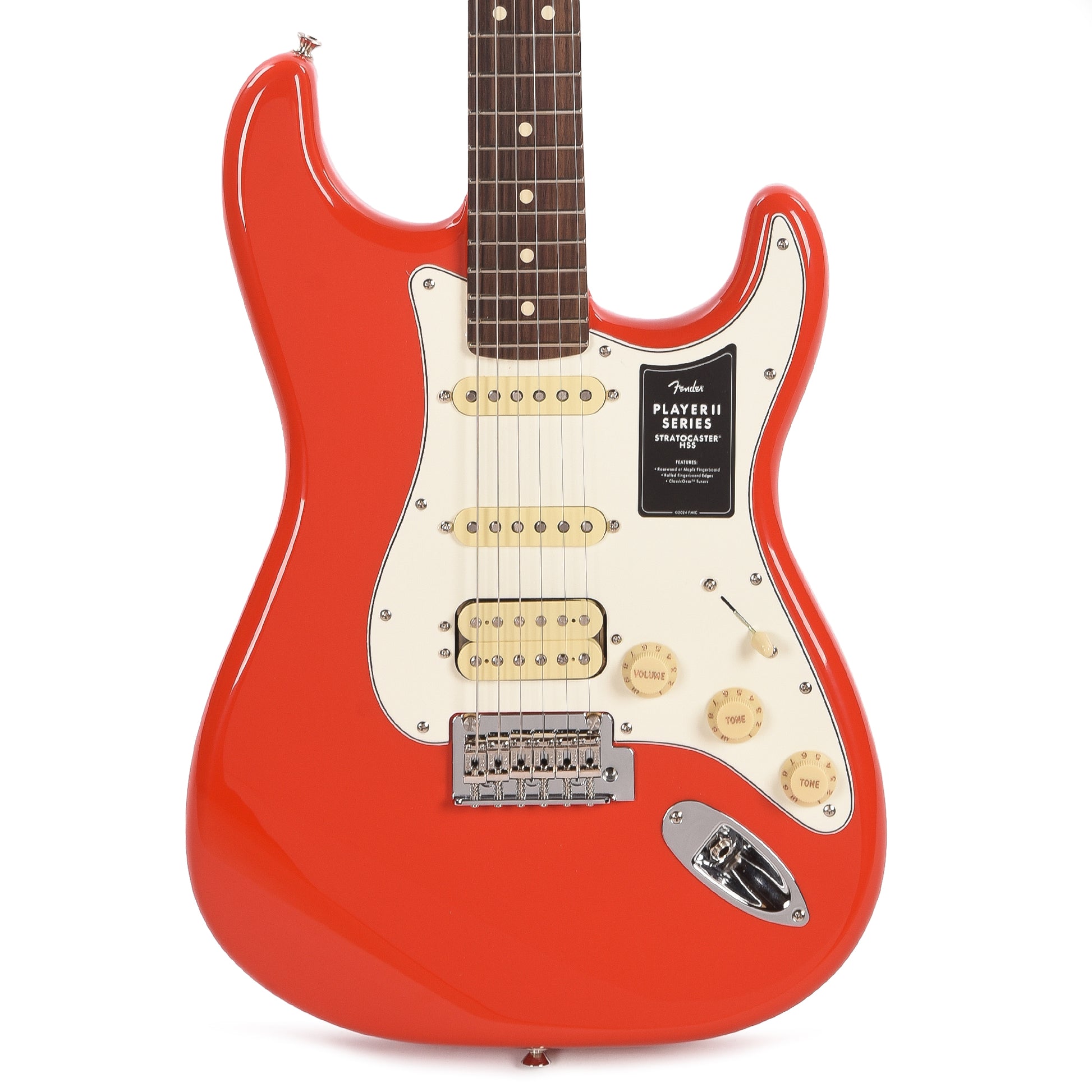 Fender Player II Stratocaster HSS Coral Red Electric Guitars / Solid Body