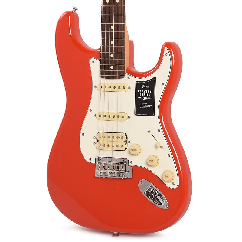 Fender Player II Stratocaster HSS Coral Red Electric Guitars / Solid Body