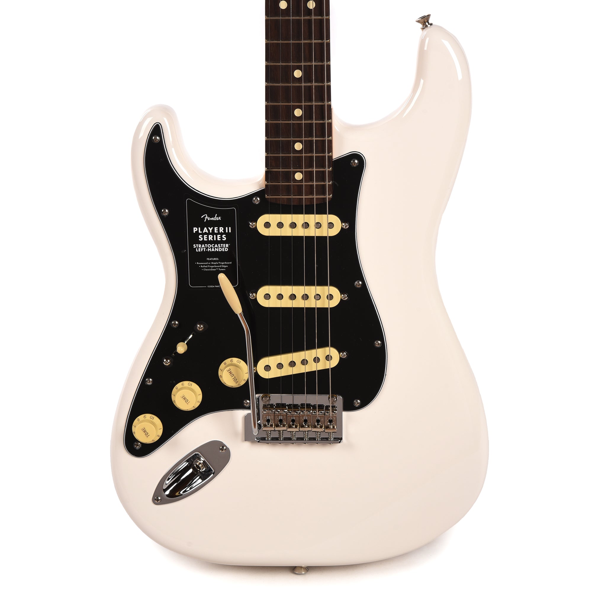 Fender Player II Stratocaster Polar White LEFTY Electric Guitars / Solid Body