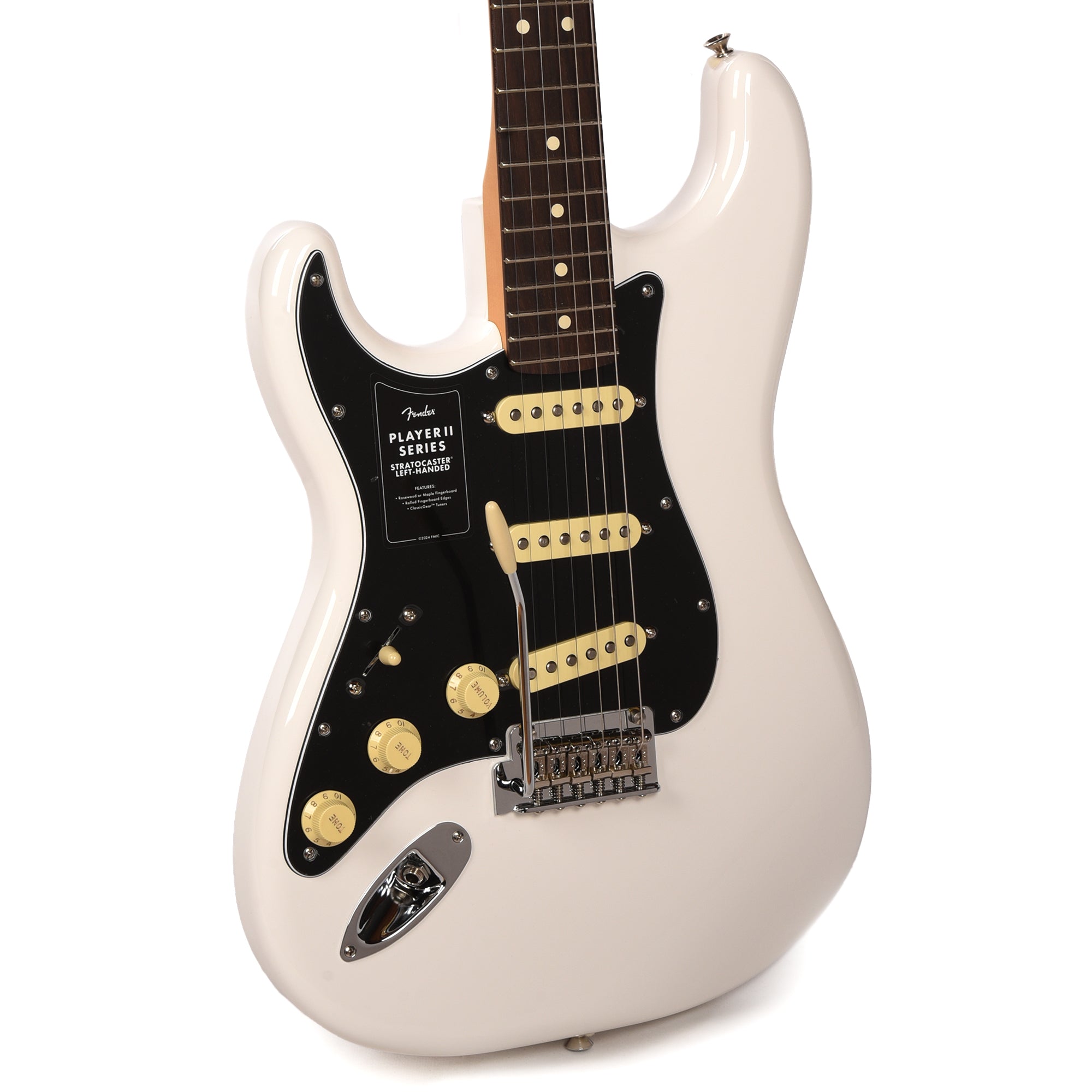 Fender Player II Stratocaster Polar White LEFTY Electric Guitars / Solid Body