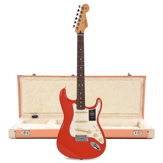 Fender Player II Stratocaster RW Coral Red and Pacific Peach Hardshell Case Bundle Electric Guitars / Solid Body