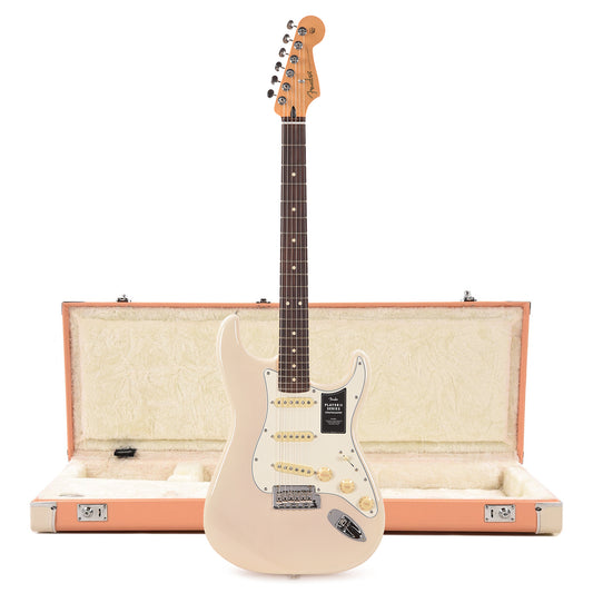 Fender Player II Stratocaster RW White Blonde and Pacific Peach Hardshell Case Bundle Electric Guitars / Solid Body