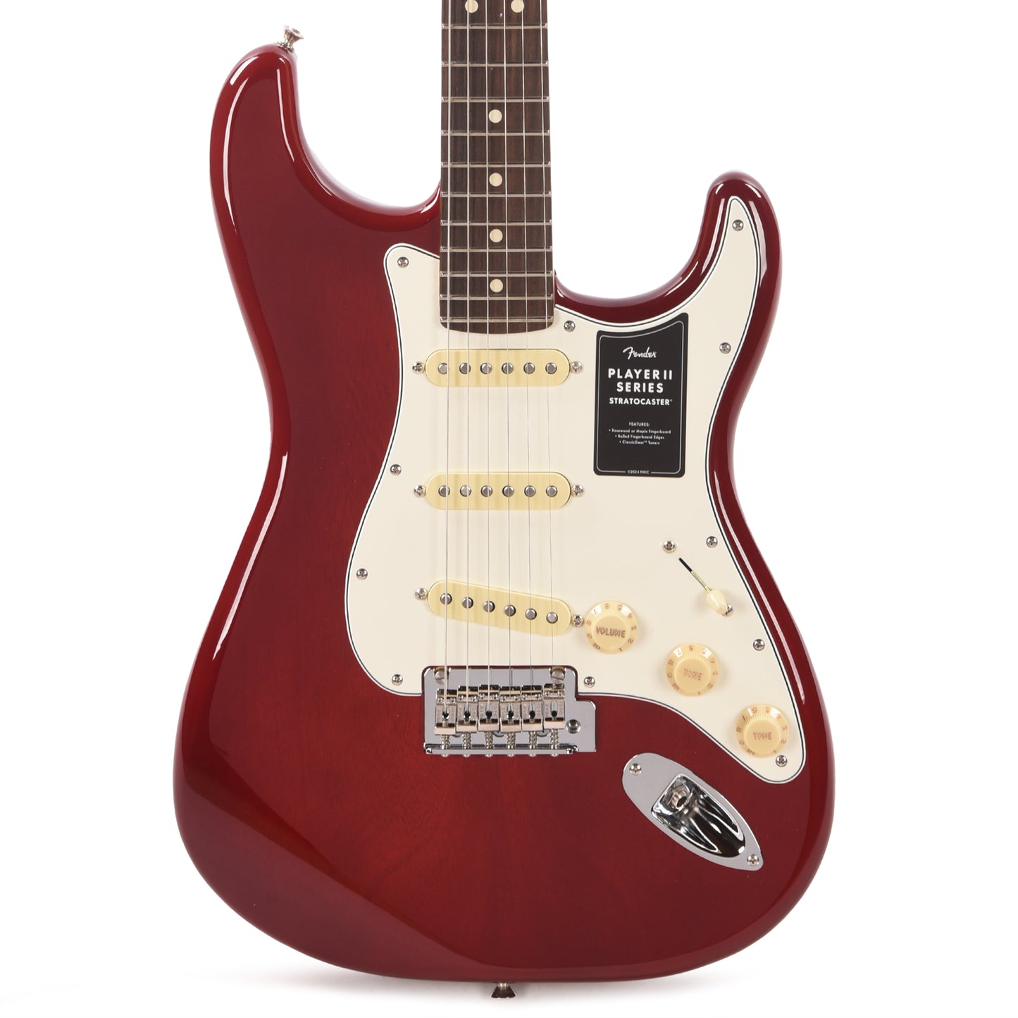 Fender Player II Stratocaster Transparent Cherry Burst Electric Guitars / Solid Body