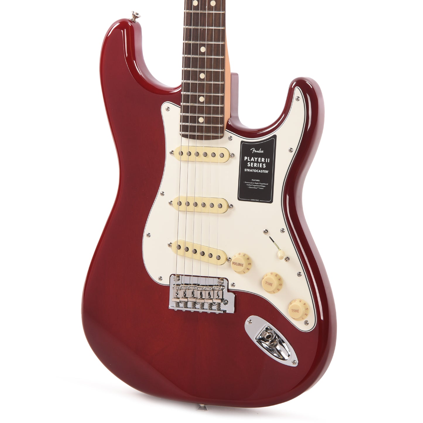 Fender Player II Stratocaster Transparent Cherry Burst Electric Guitars / Solid Body