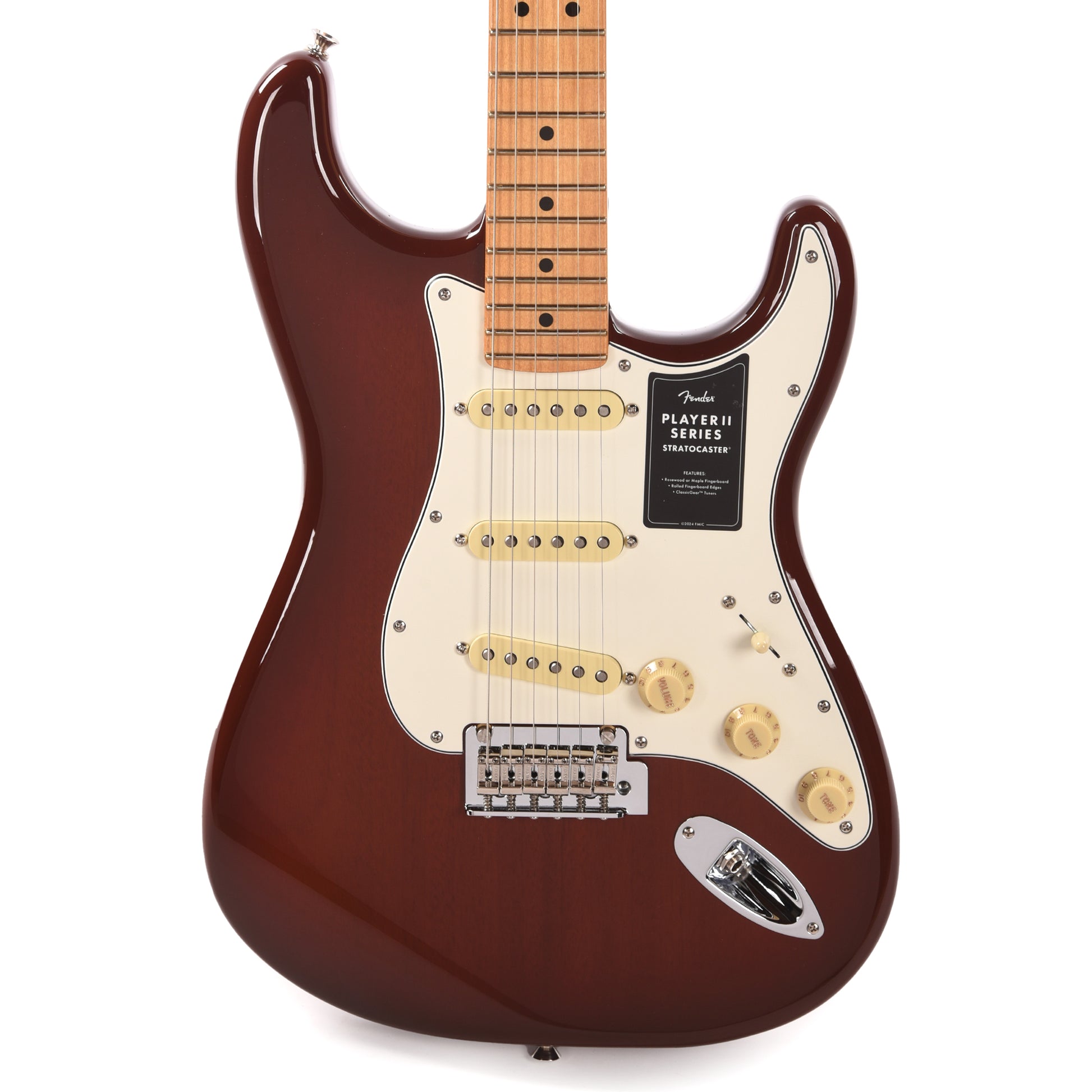 Fender Player II Stratocaster Transparent Mocha Burst Electric Guitars / Solid Body