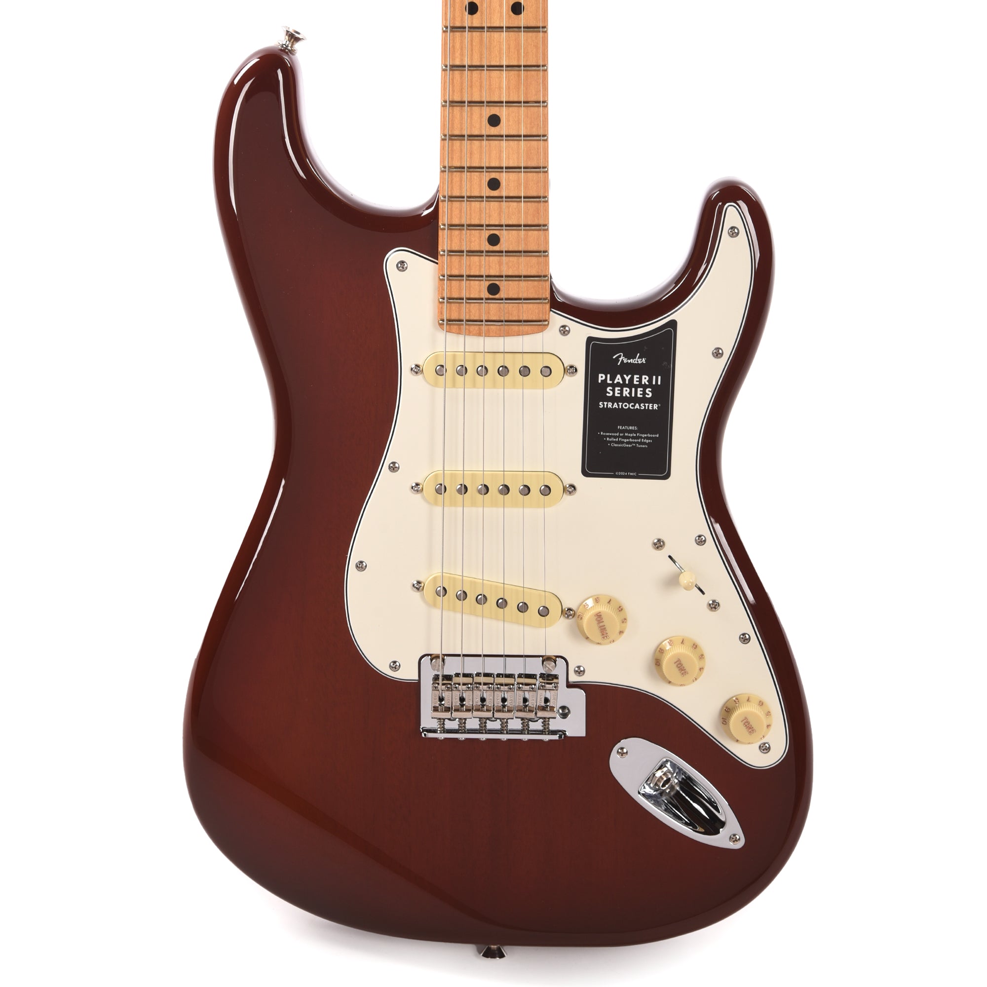 Fender Player II Stratocaster Transparent Mocha Burst Electric Guitars / Solid Body