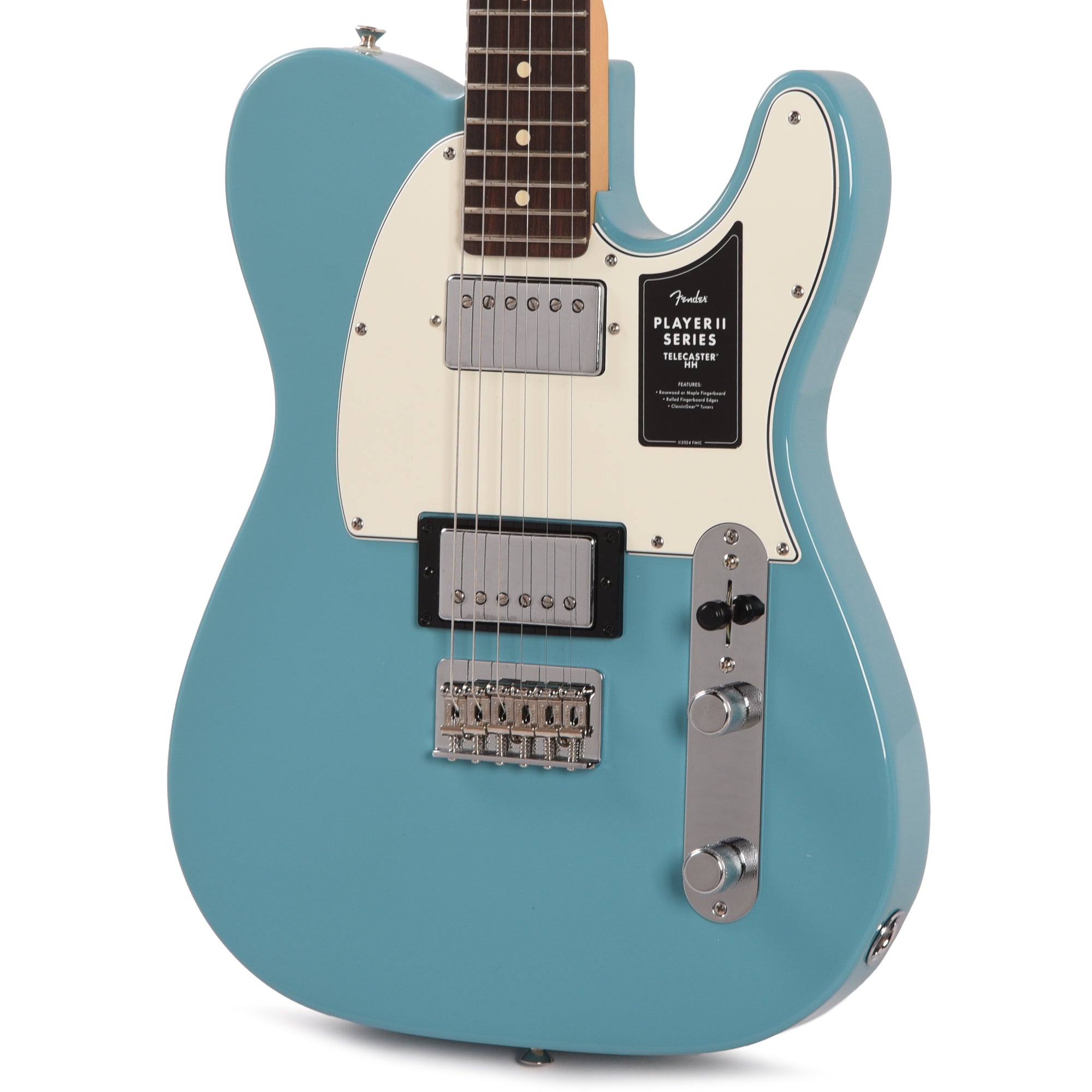 Fender Player II Telecaster HH Aquatone Blue Electric Guitars / Solid Body