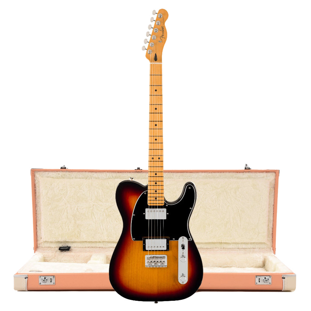 Fender Player II Telecaster HH MN 3-Color Sunburst and Pacific Peach Hardshell Case Bundle Electric Guitars / Solid Body
