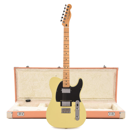 Fender Player II Telecaster HH MN Hialeah Yellow and Pacific Peach Hardshell Case Bundle Electric Guitars / Solid Body